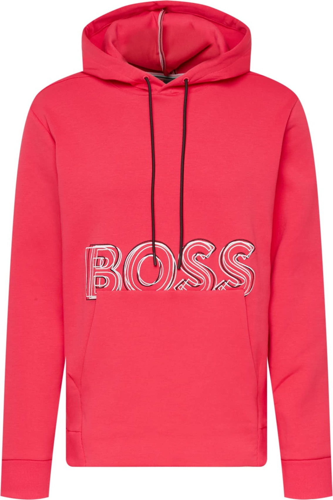 BOSS Green Mikina 'Soody 1' pitaya / černá / bílá