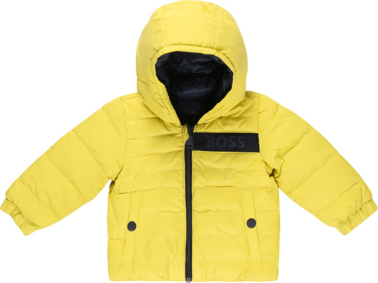 BOSS Kidswear Zimní bunda žlutá / černá