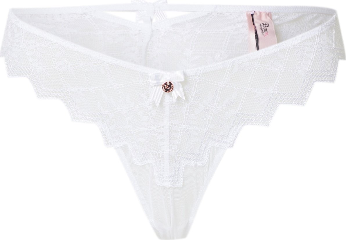 Boux Avenue Kalhotky 'VIOLETTE' bílá