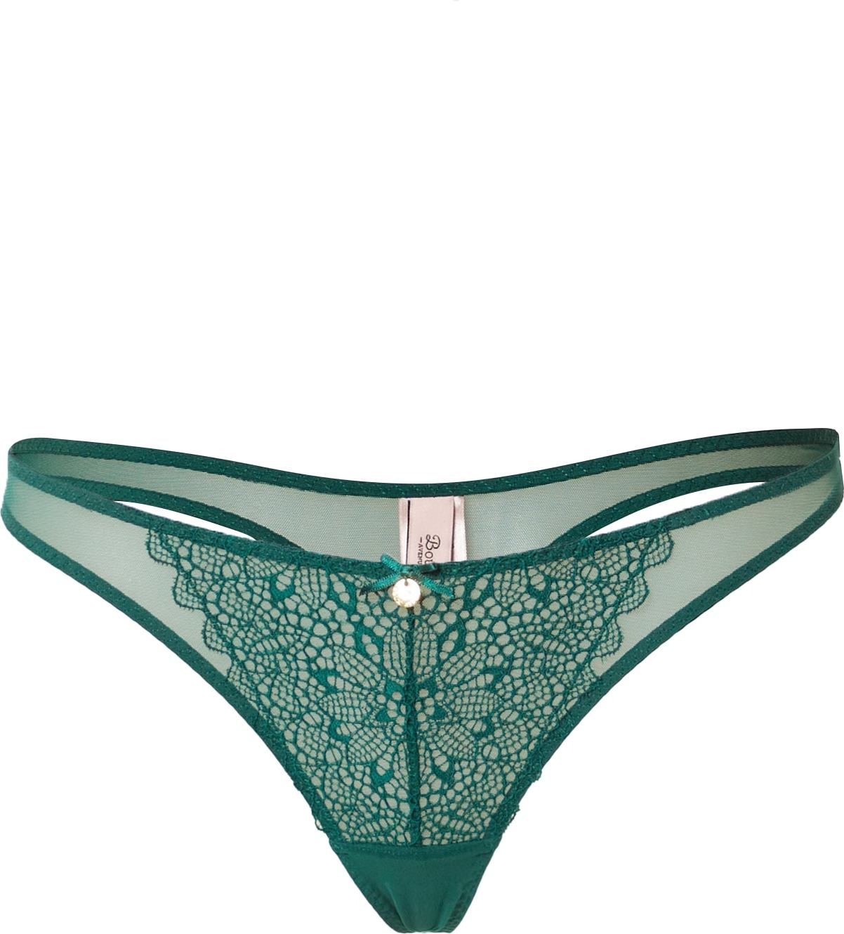Boux Avenue Tanga 'PIPER' smaragdová