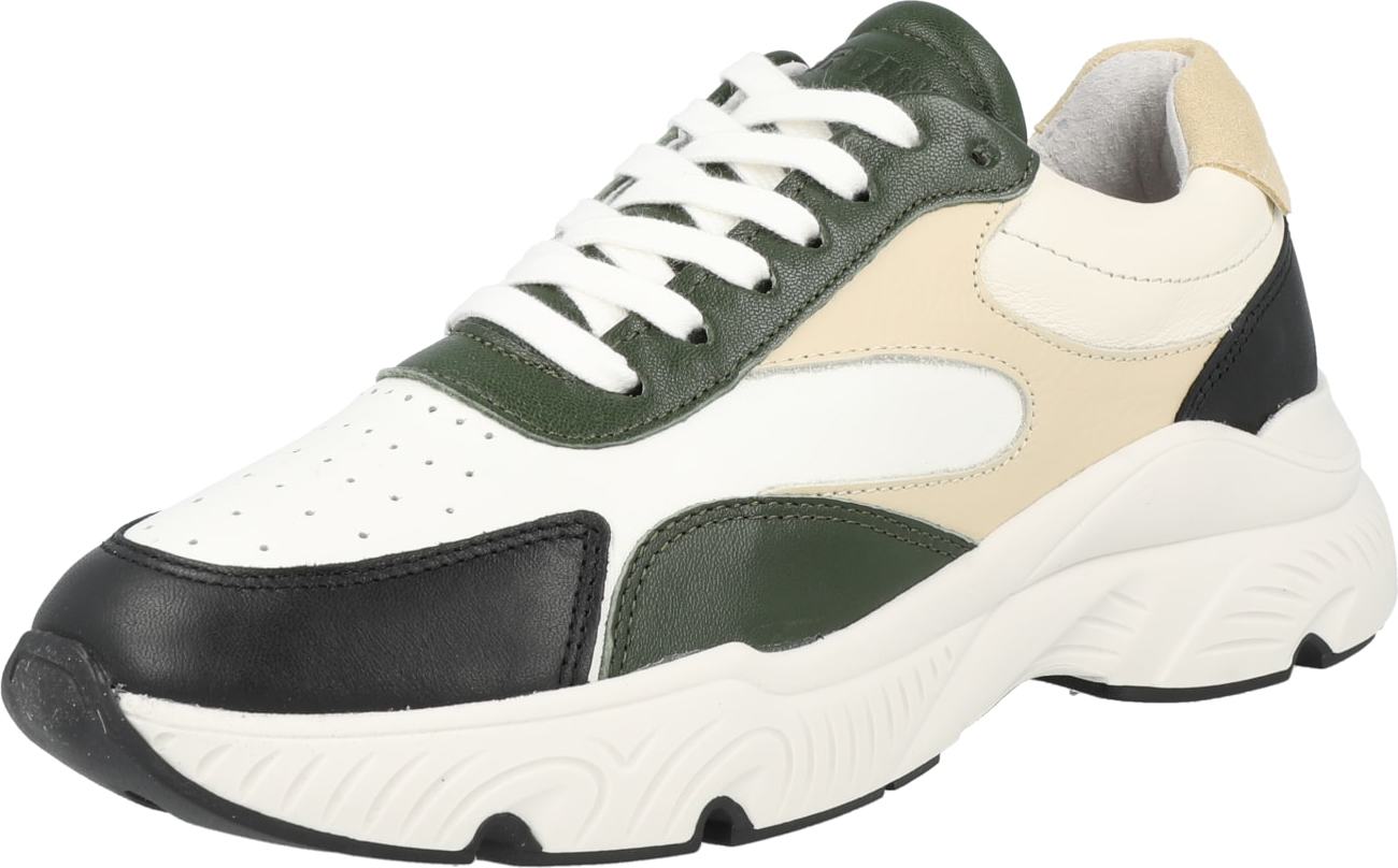 BRONX Tenisky 'Fin' krémová / khaki / černá / offwhite