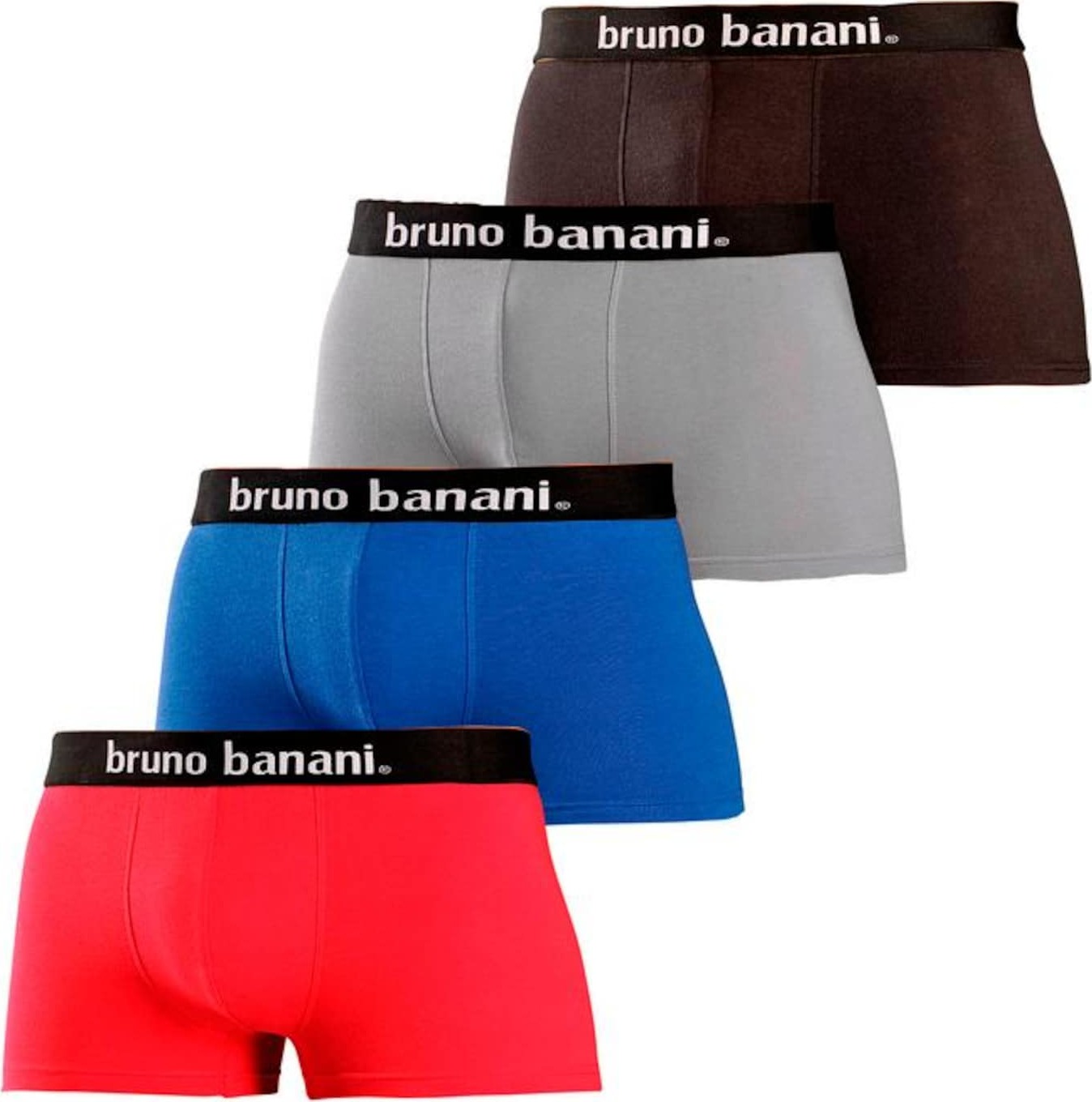 BRUNO BANANI Boxerky modrá / šedá / červená / černá