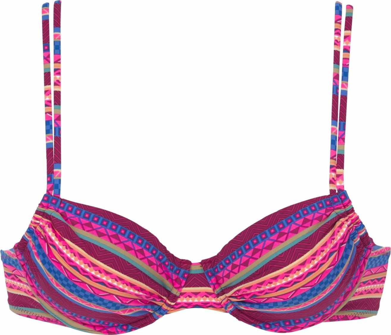 BUFFALO Horní díl plavek modrá / fuchsiová / bordó