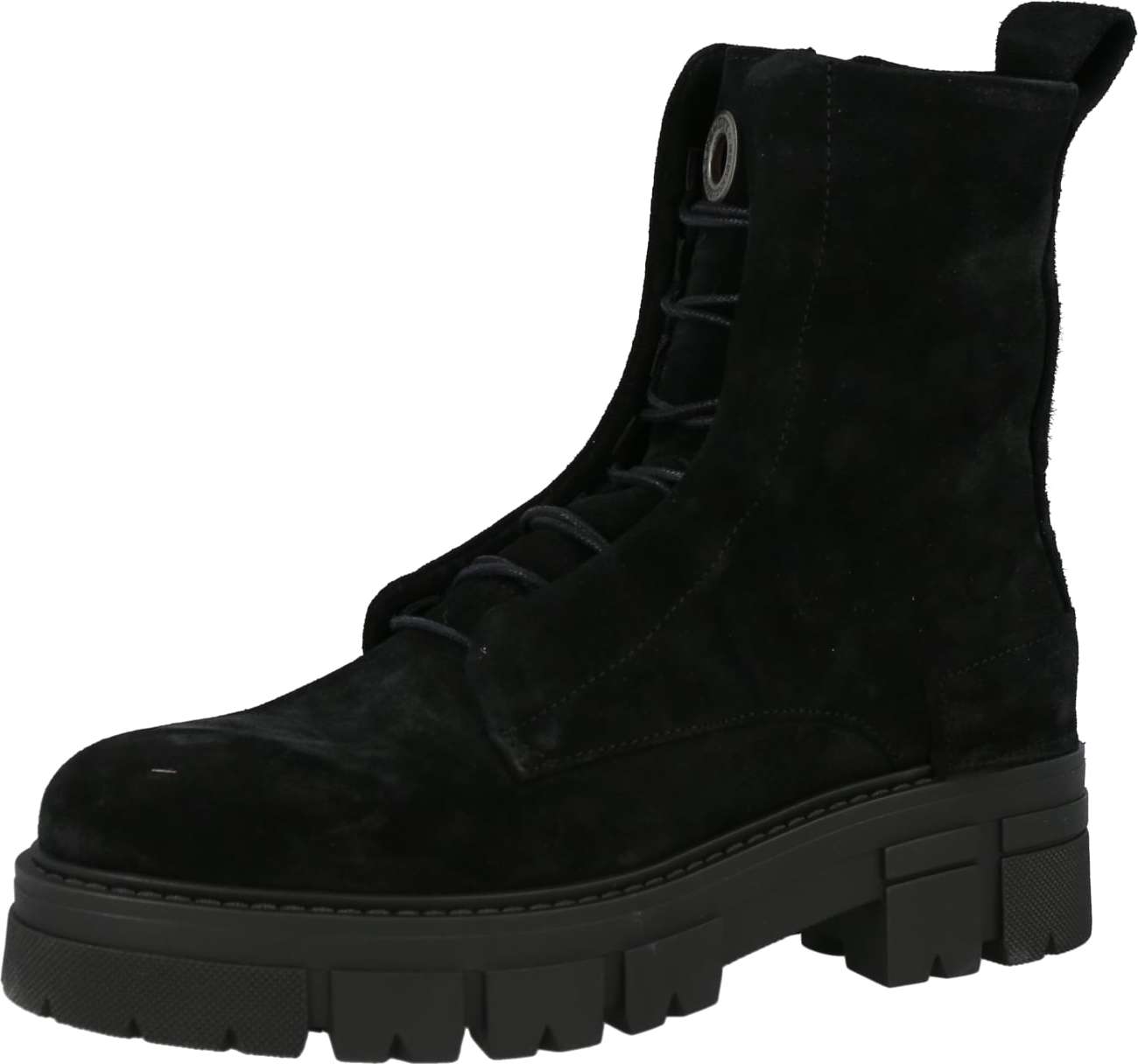 Ca'Shott Šněrovací kozačky černá