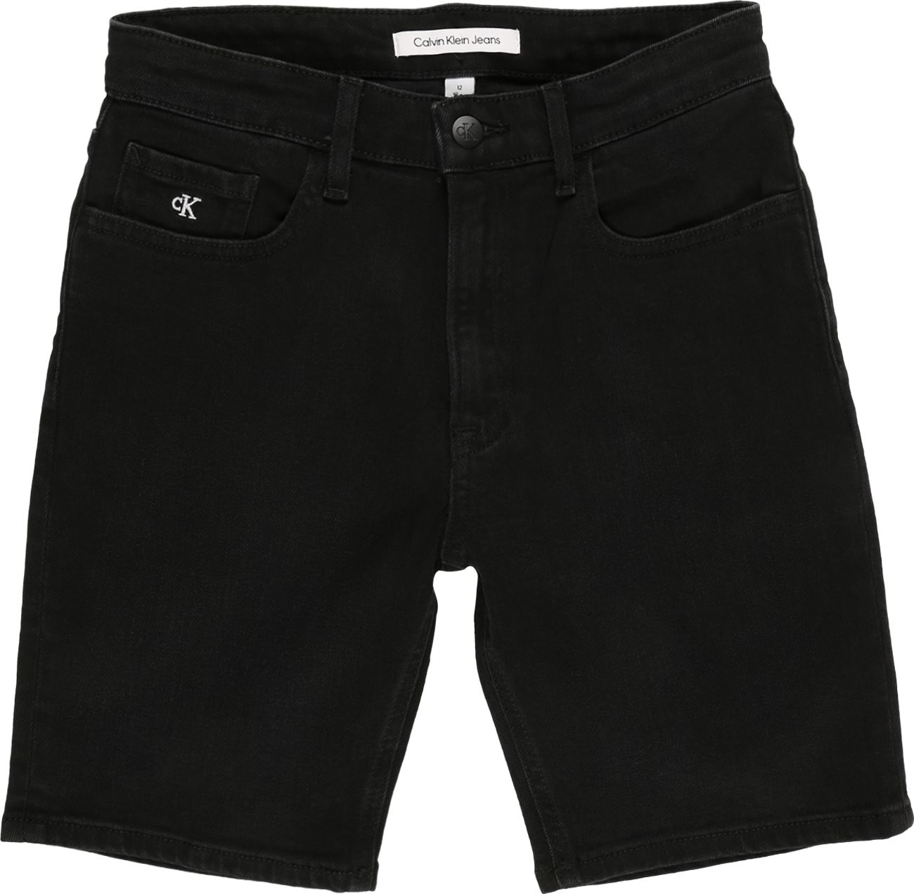 Calvin Klein Jeans Džíny černá džínovina / bílá