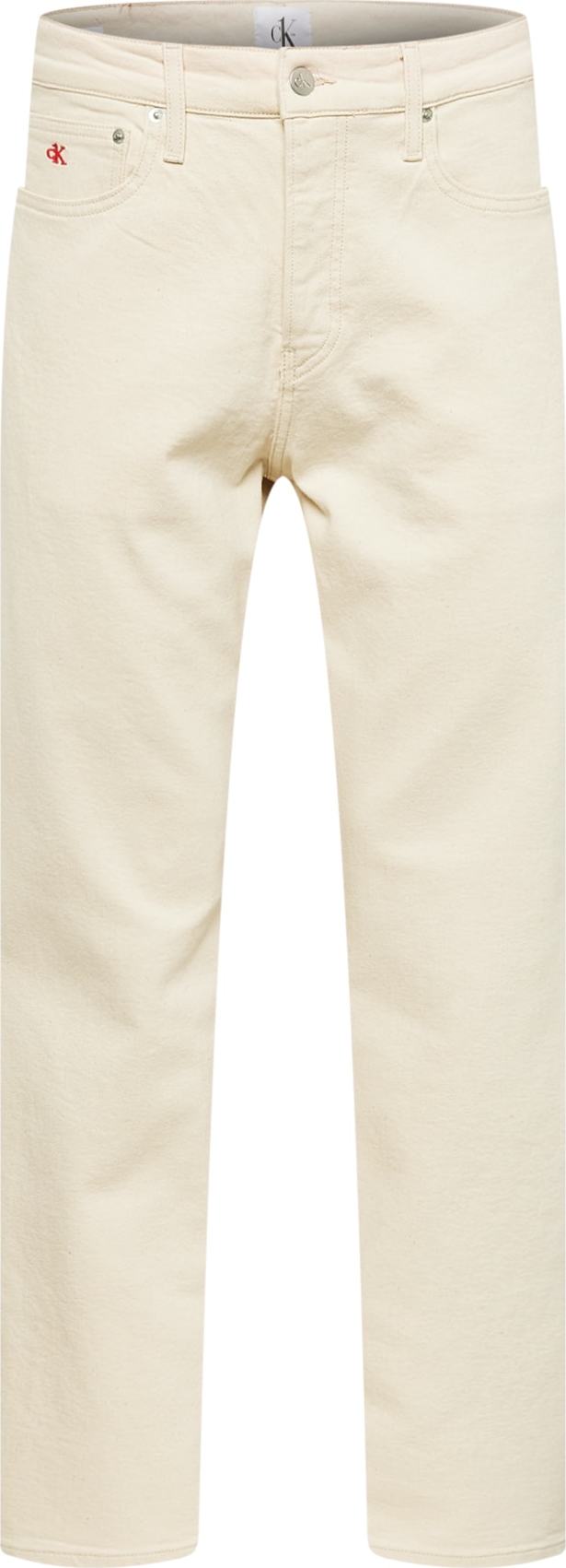 Calvin Klein Jeans Džíny pastelově žlutá