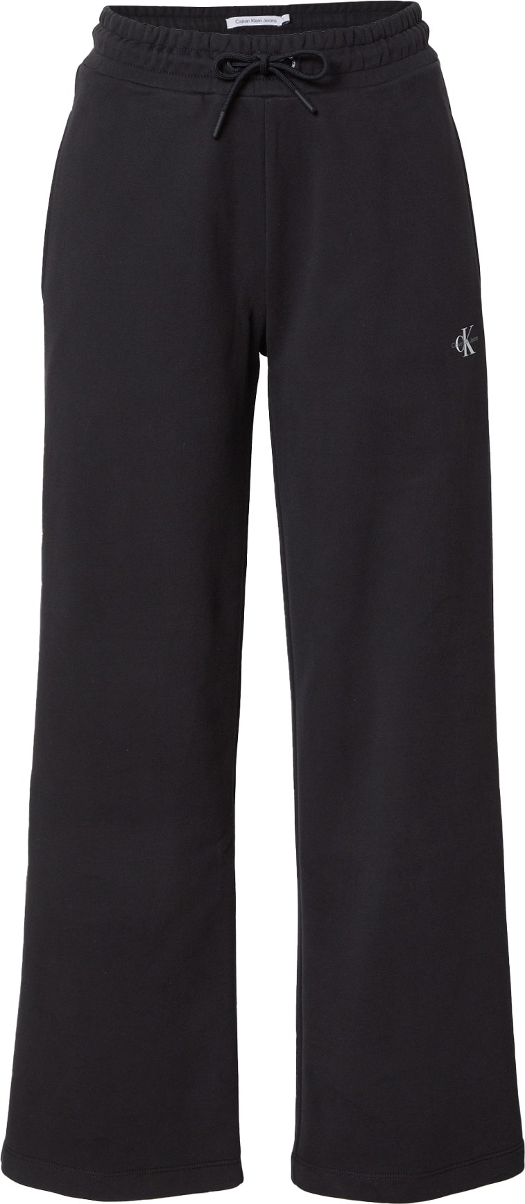 Calvin Klein Jeans Kalhoty černá / bílá