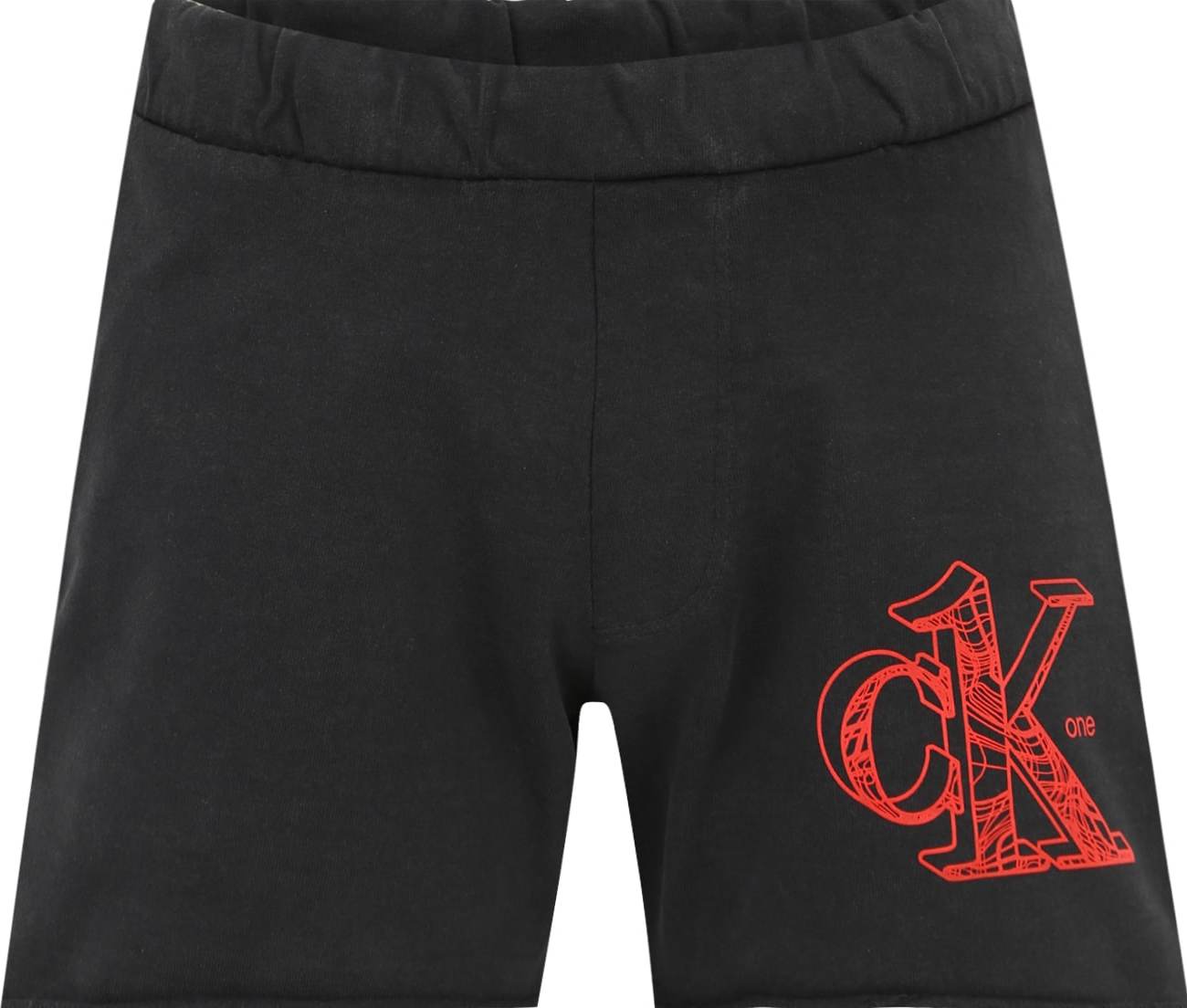 Calvin Klein Jeans Kalhoty červená / černá