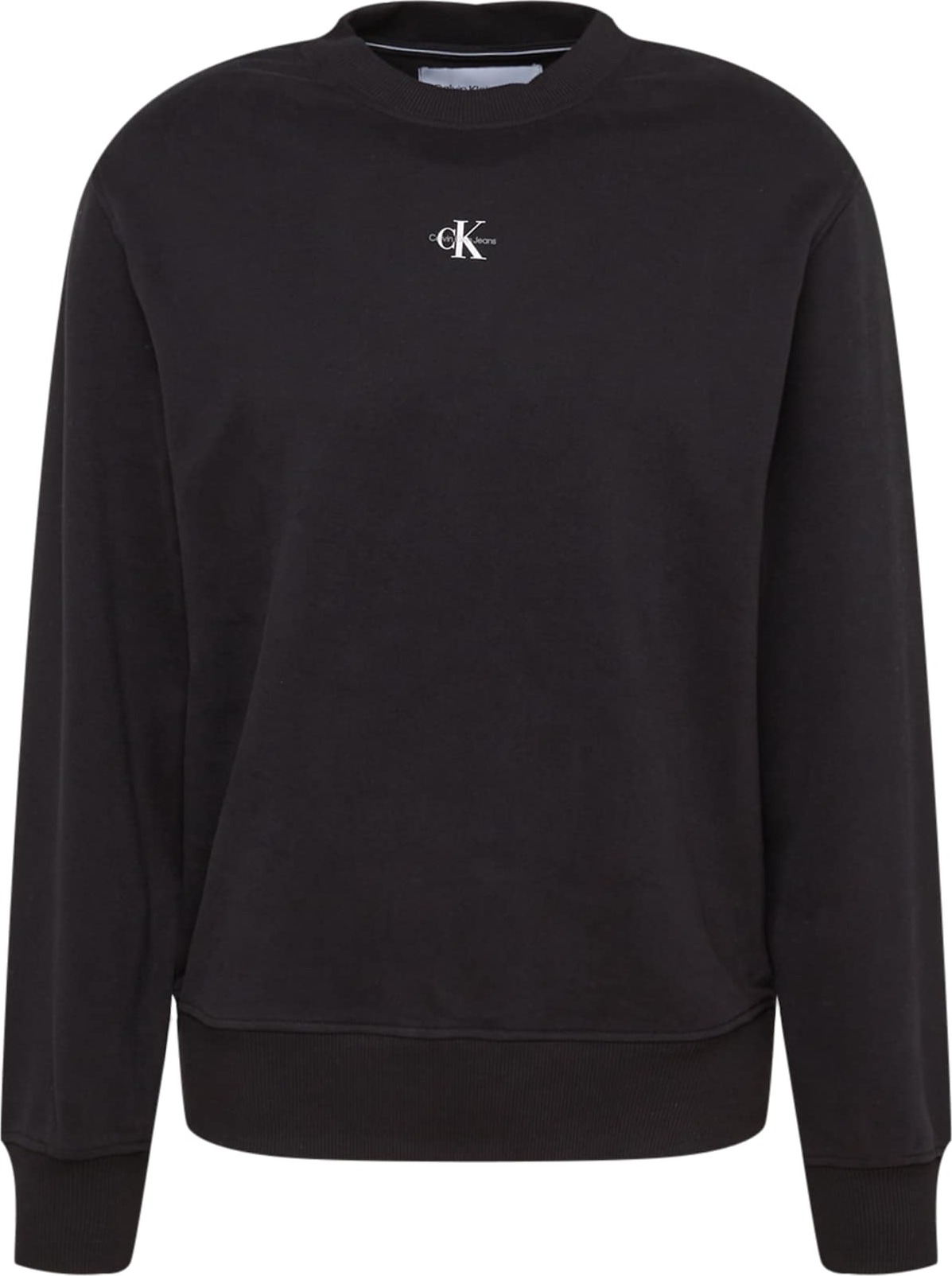 Calvin Klein Jeans Mikina černá / bílá