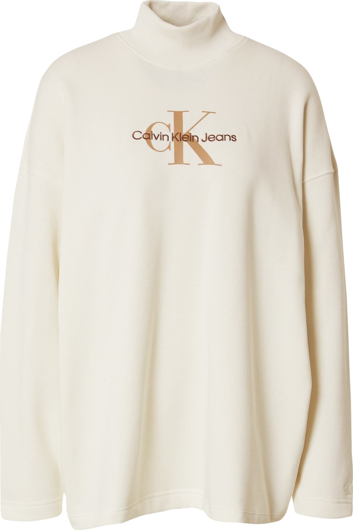 Calvin Klein Jeans Mikina slonová kost