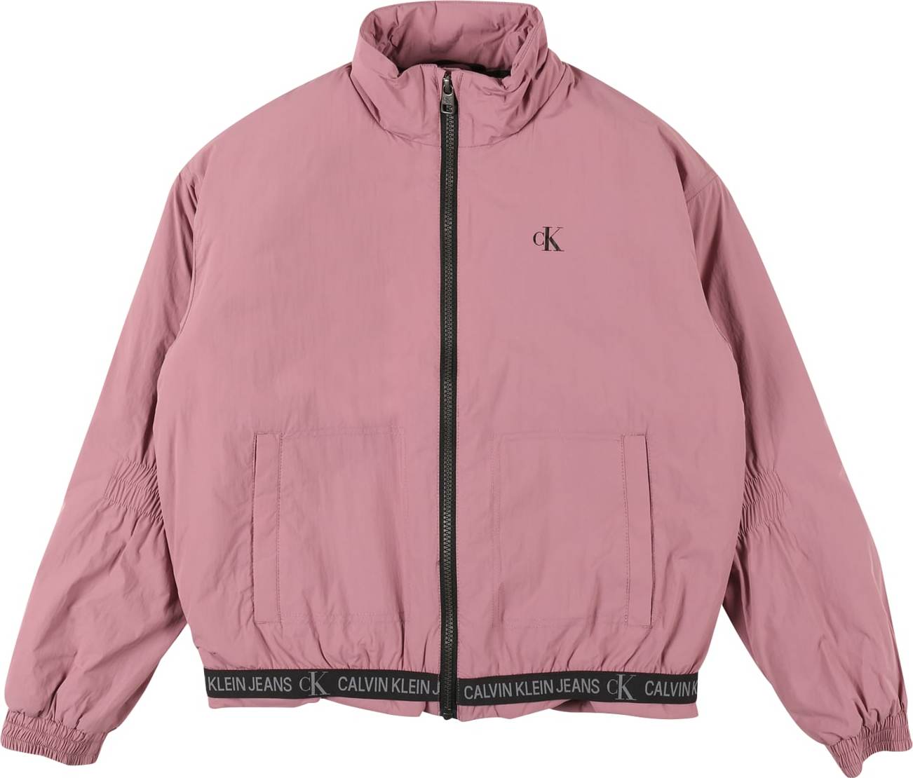 Calvin Klein Jeans Přechodná bunda starorůžová / černá