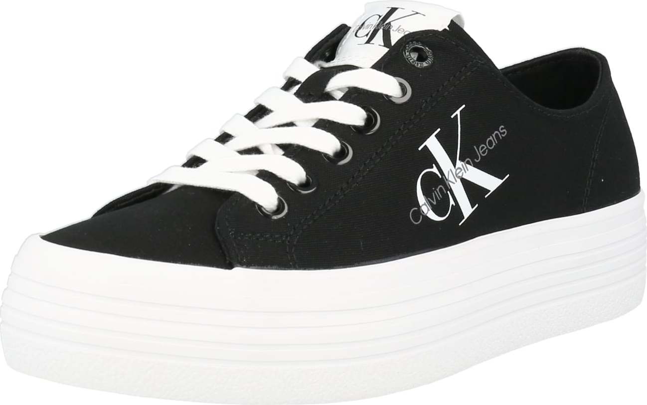 Calvin Klein Jeans Tenisky šedá / černá / bílá