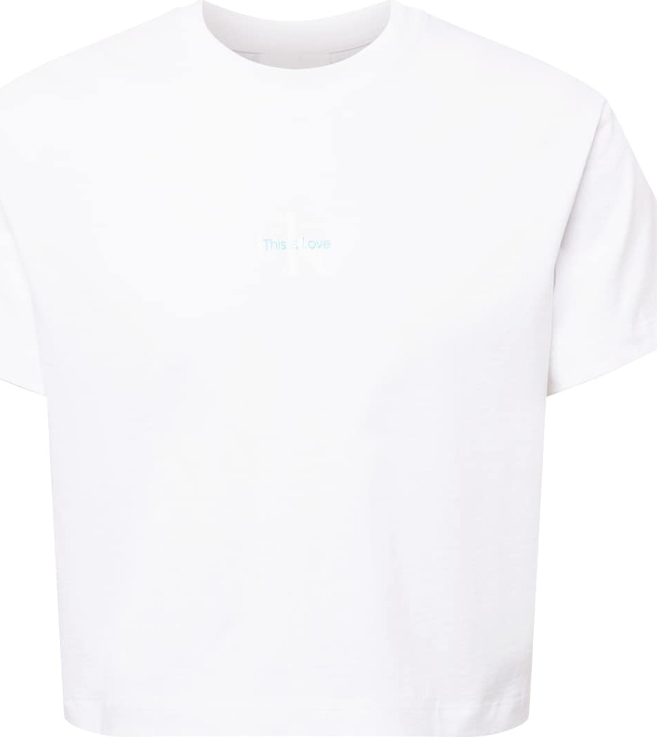 Calvin Klein Jeans Tričko mix barev / bílá