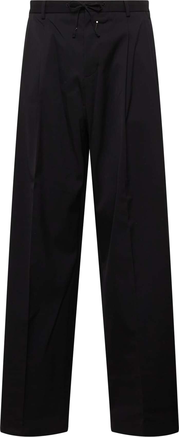 Calvin Klein Kalhoty se sklady v pase černá