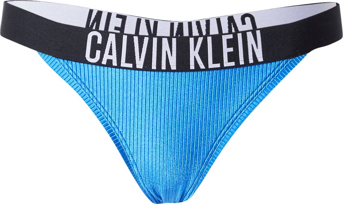 Calvin Klein Swimwear Spodní díl plavek 'Intense Power' azurová / černá / bílá