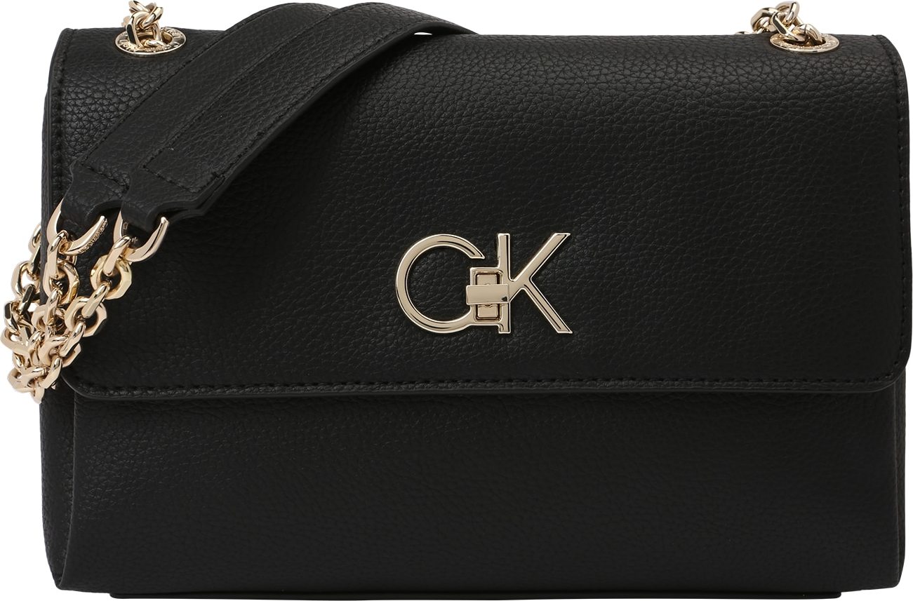 Calvin Klein Taška přes rameno zlatá / černá