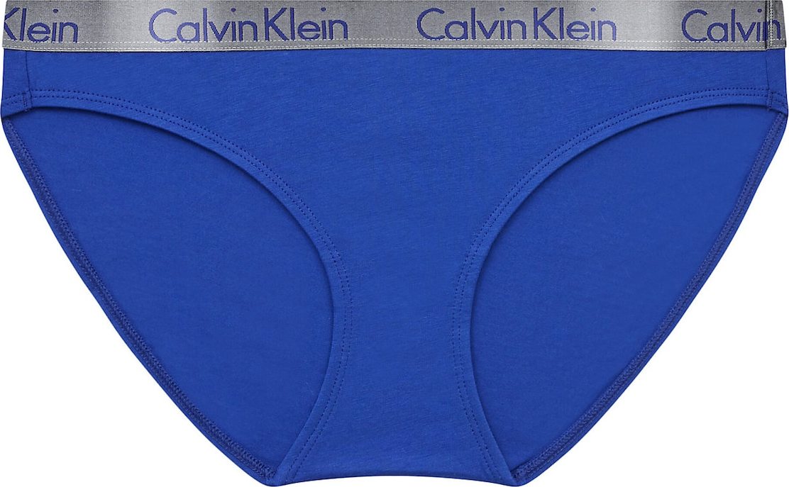 Calvin Klein Underwear Kalhotky modrá / stříbrná