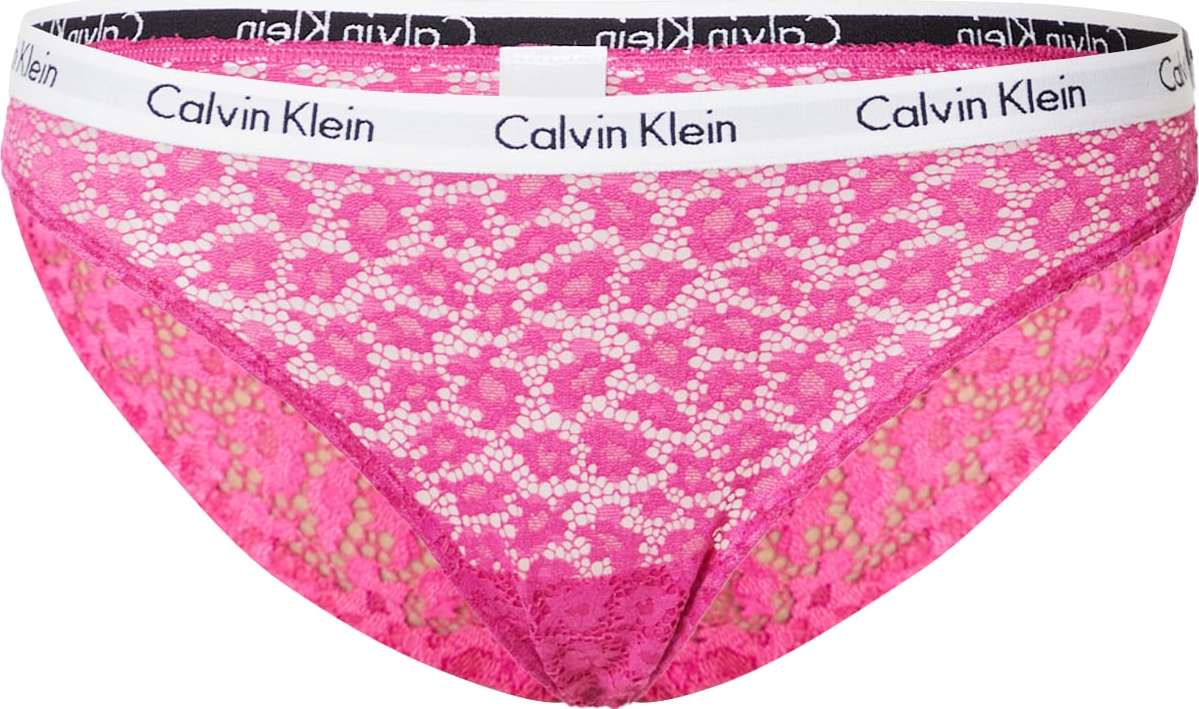 Calvin Klein Underwear Kalhotky pink / černá / bílá