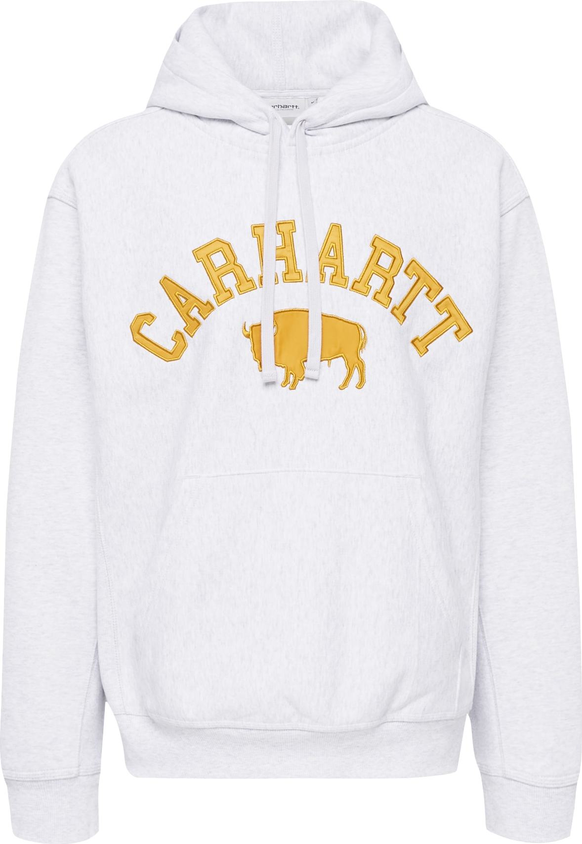 Carhartt WIP Mikina zlatě žlutá / světle šedá