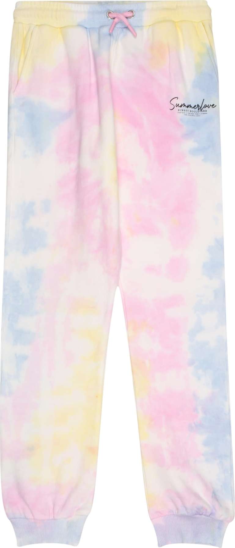 Cars Jeans Kalhoty 'HELLE' světlemodrá / světle žlutá / růžová / černá / bílá