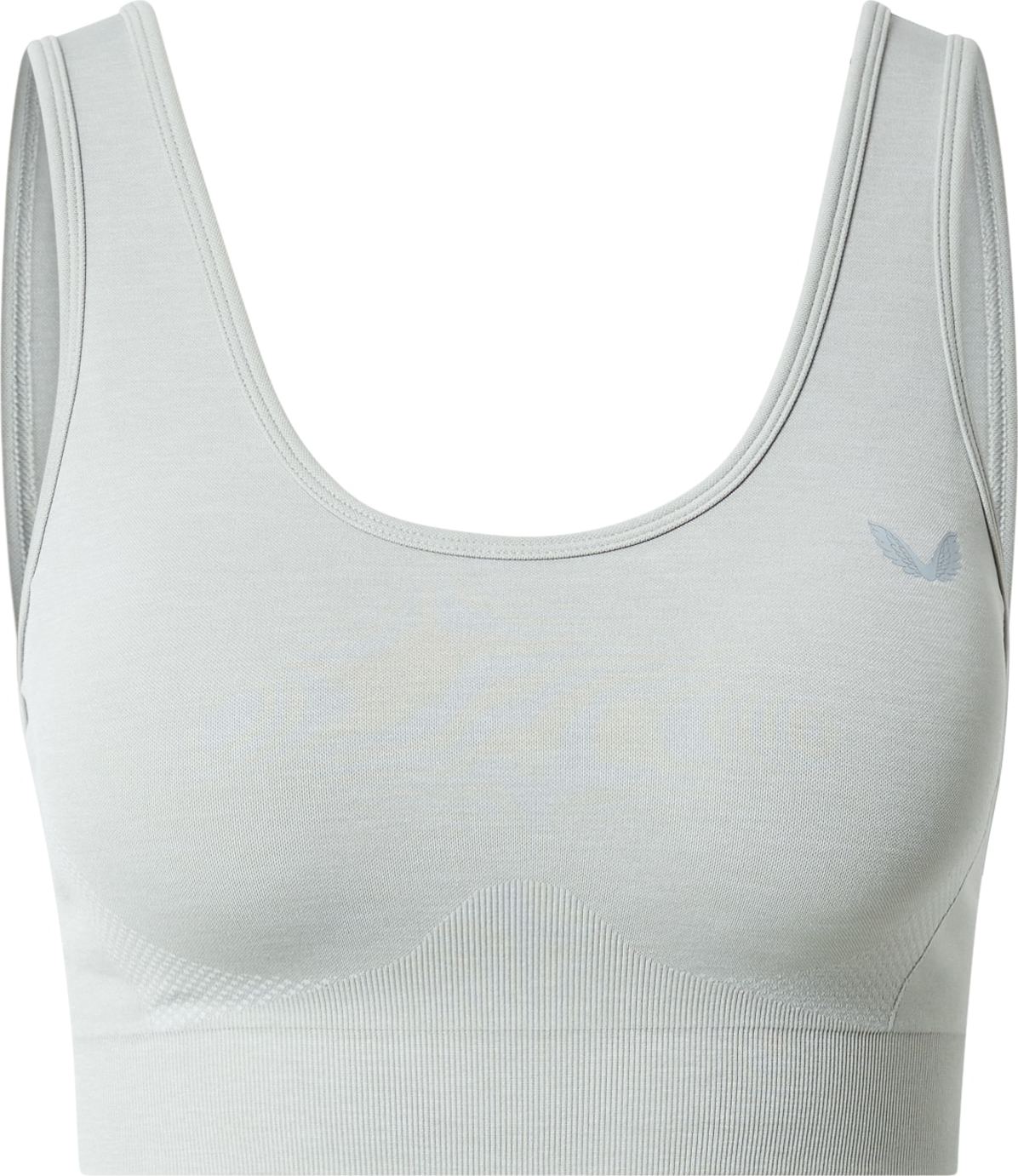 Castore Sportovní podprsenka světle šedá