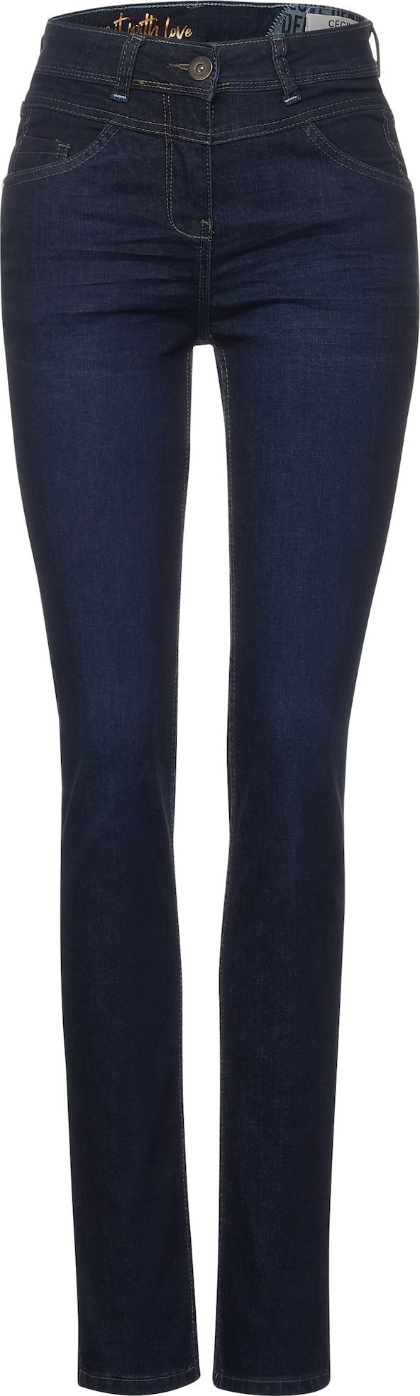 CECIL Džíny marine modrá