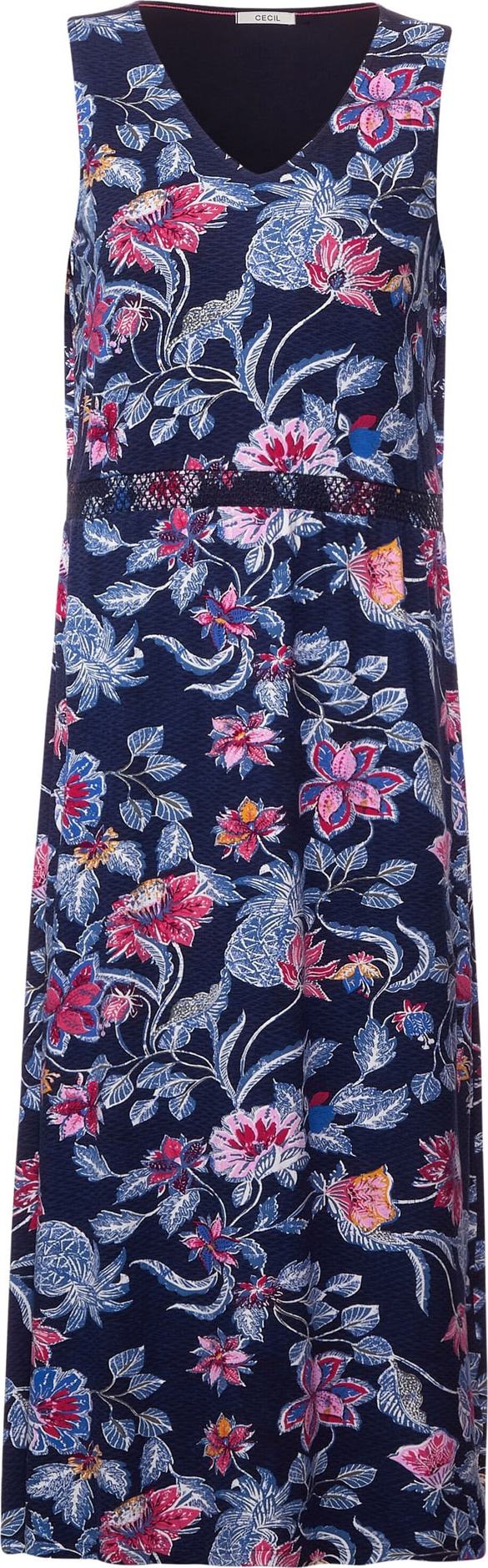 CECIL Letní šaty námořnická modř / mix barev