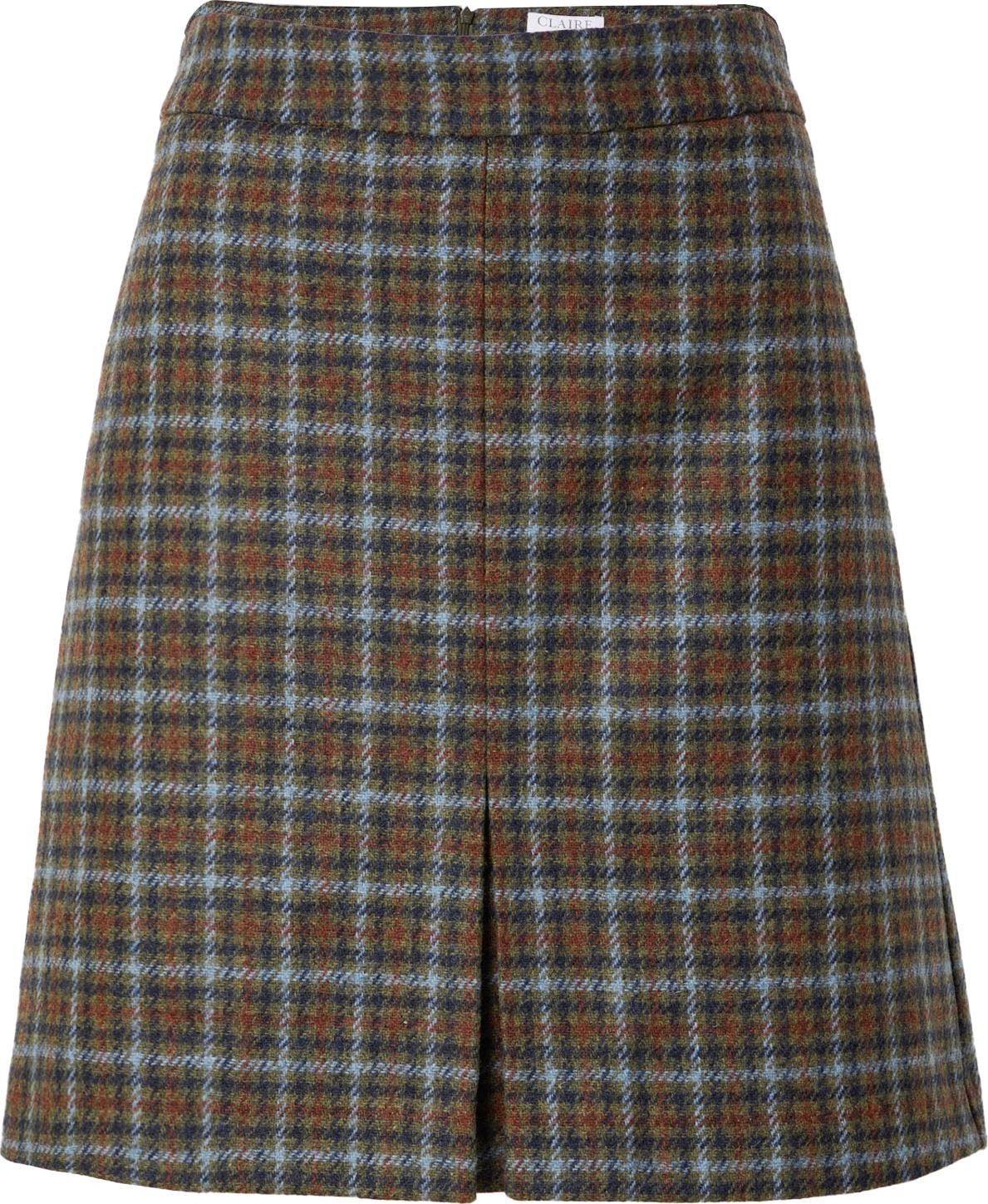 Claire Sukně 'Nadhia' námořnická modř / světlemodrá / hnědá / zelená