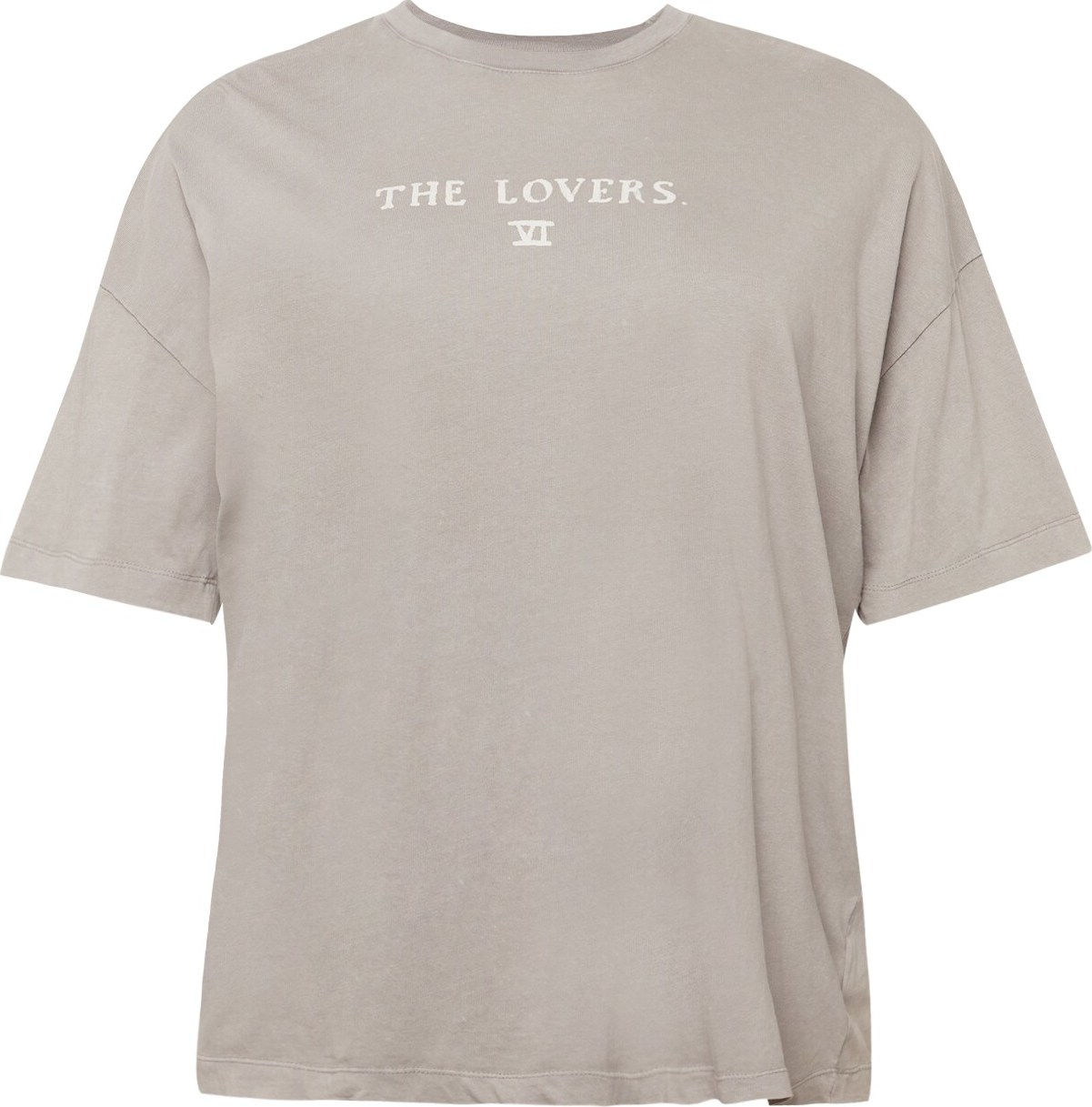 Cotton On Curve Tričko kámen / světle šedá