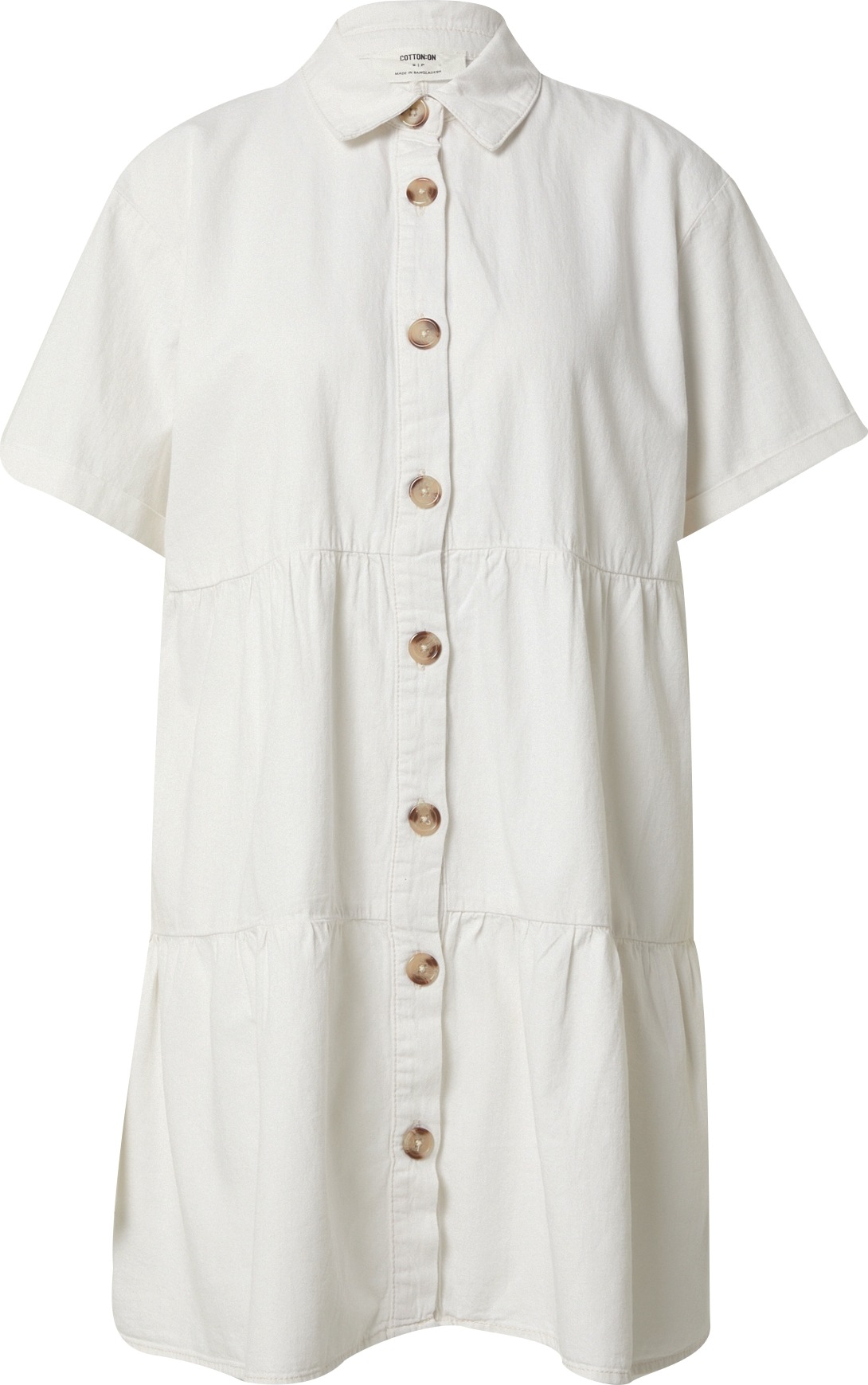 Cotton On Košilové šaty 'DARCY' offwhite