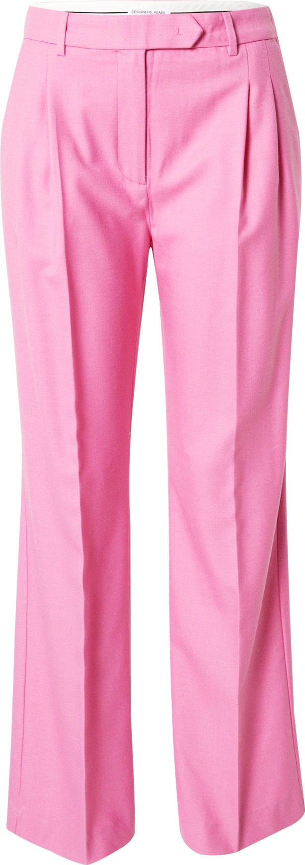 Designers Remix Kalhoty se sklady v pase 'Nottingham' světle růžová