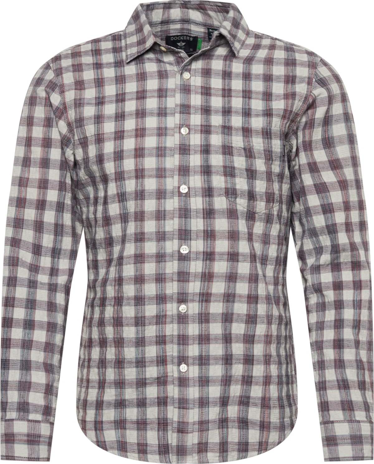 Dockers Košile 'ALPHA' světlemodrá / šedá / pastelově červená