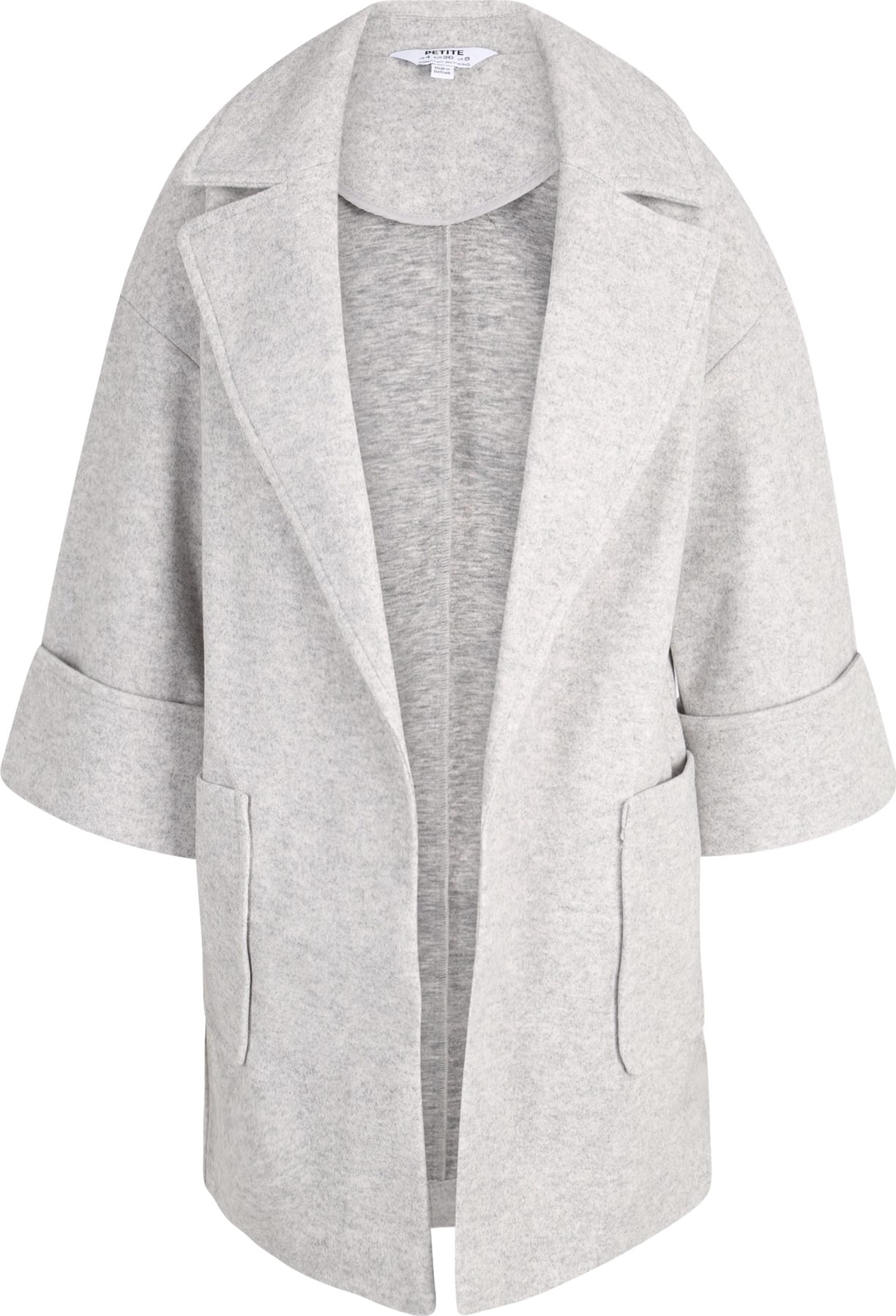 Dorothy Perkins Petite Přechodný kabát světle šedá