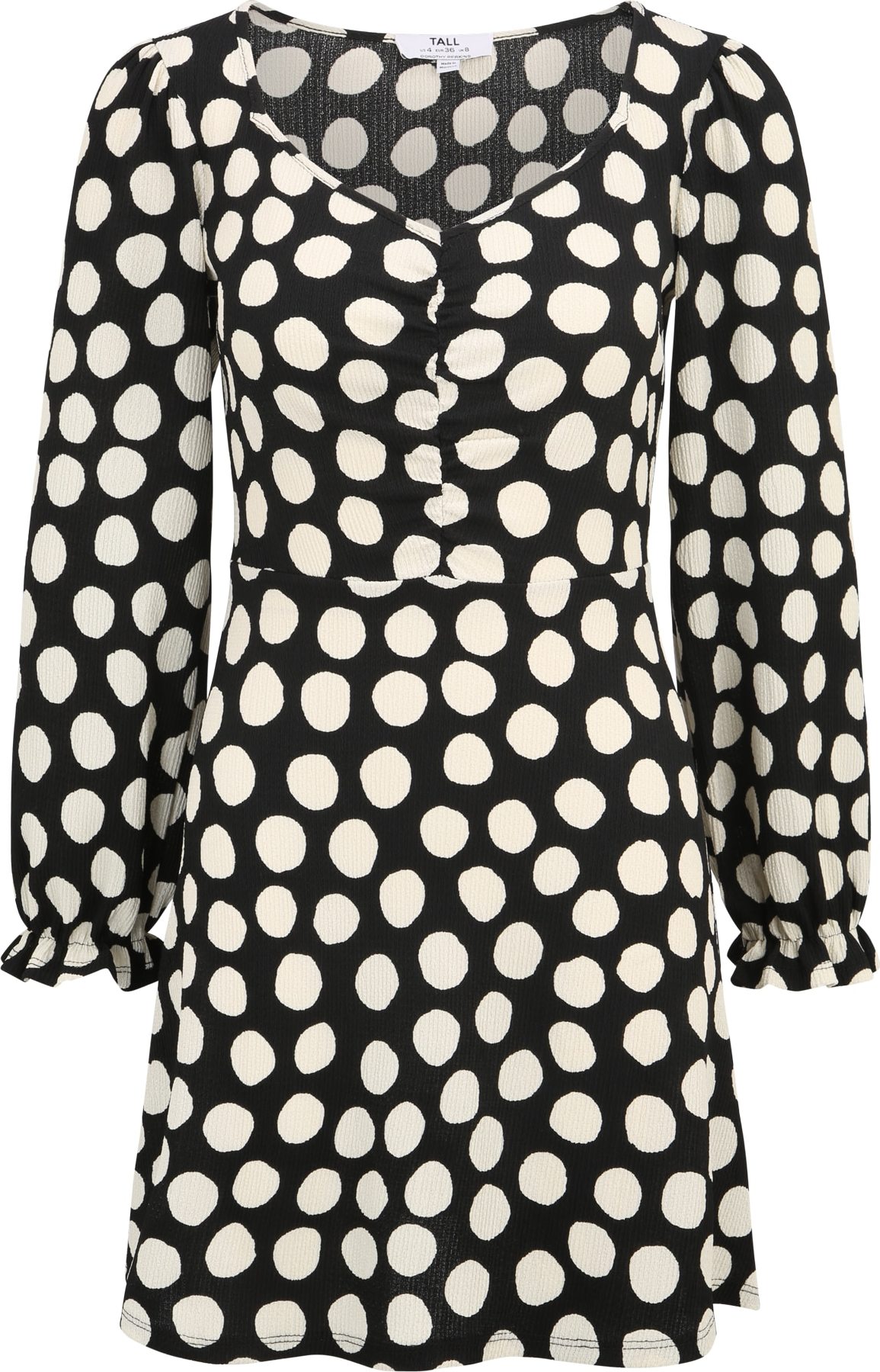 Dorothy Perkins Petite Šaty černá / bílá