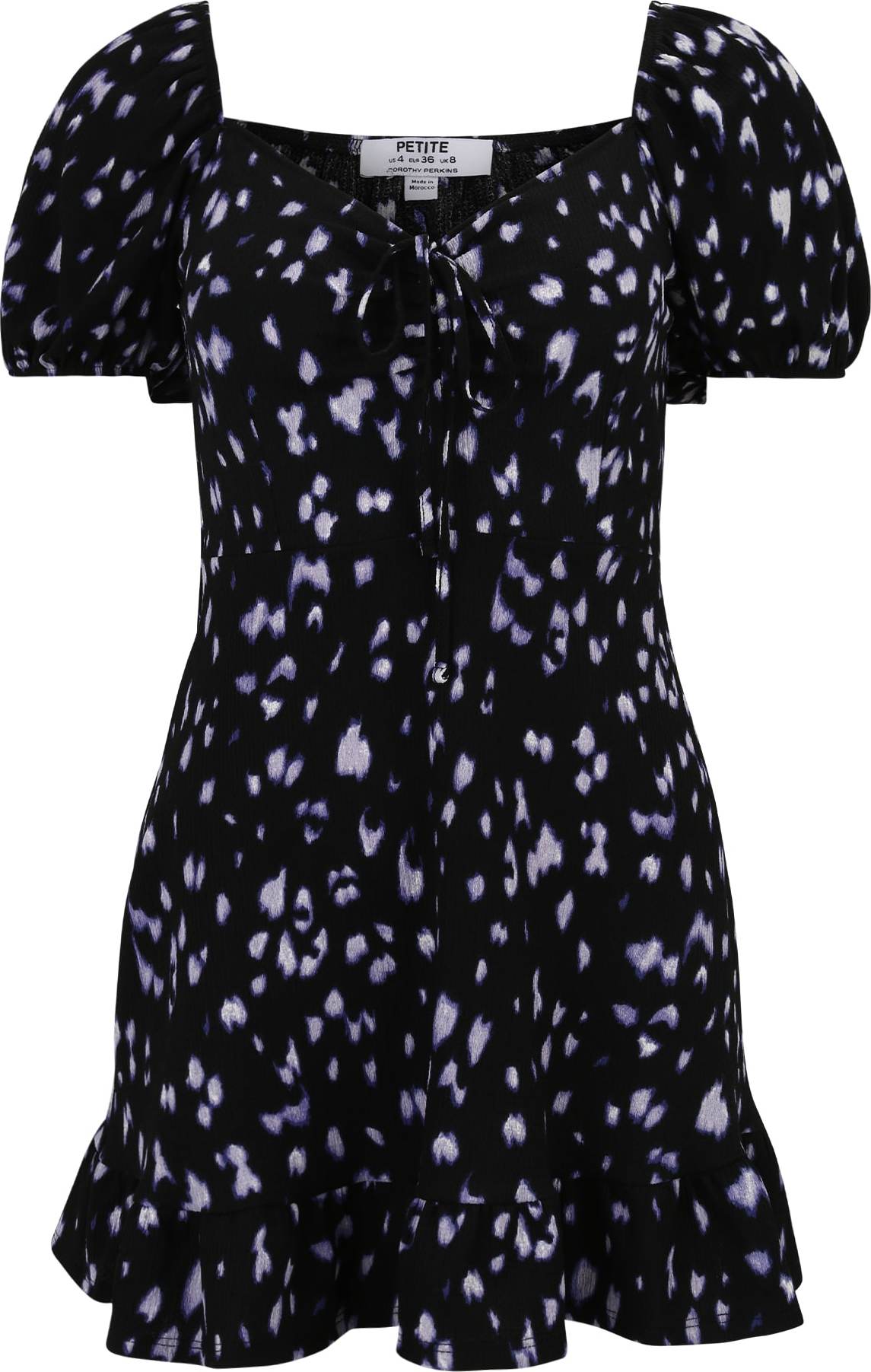 Dorothy Perkins Petite Šaty světle fialová / černá / bílá