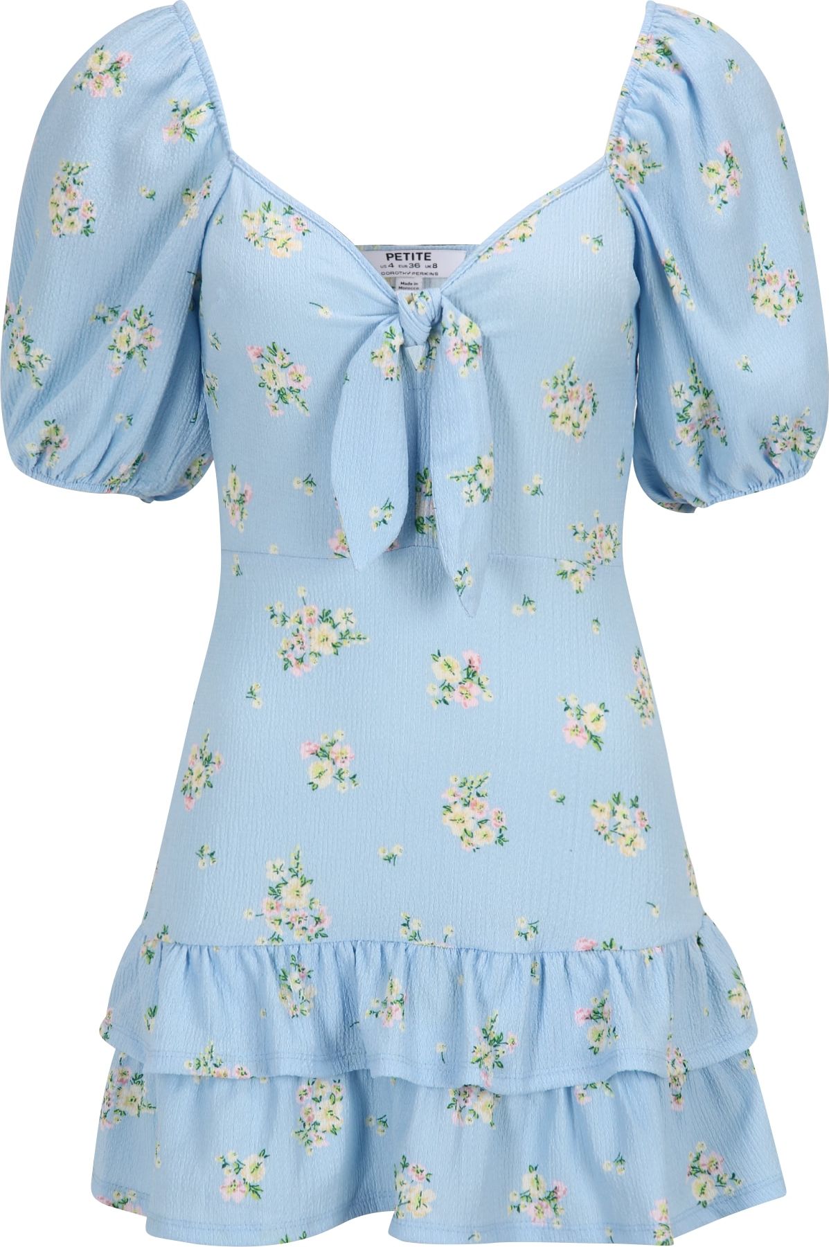 Dorothy Perkins Petite Šaty světlemodrá / žlutá / zelená / růžová