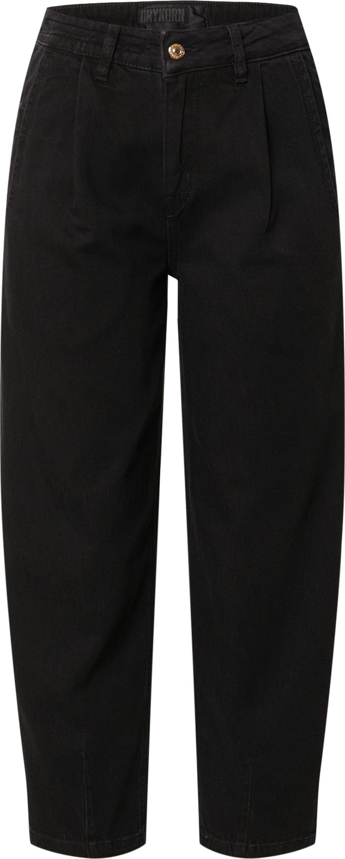 DRYKORN Džíny se sklady v pase 'Decide' černá