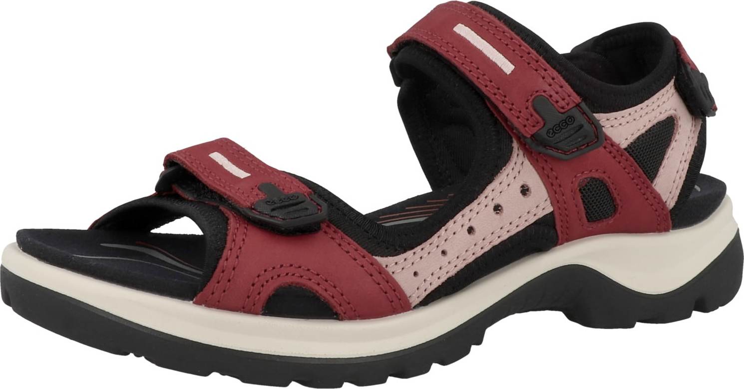 ECCO Trekingové sandály 'Offroad' světle růžová / červená / černá