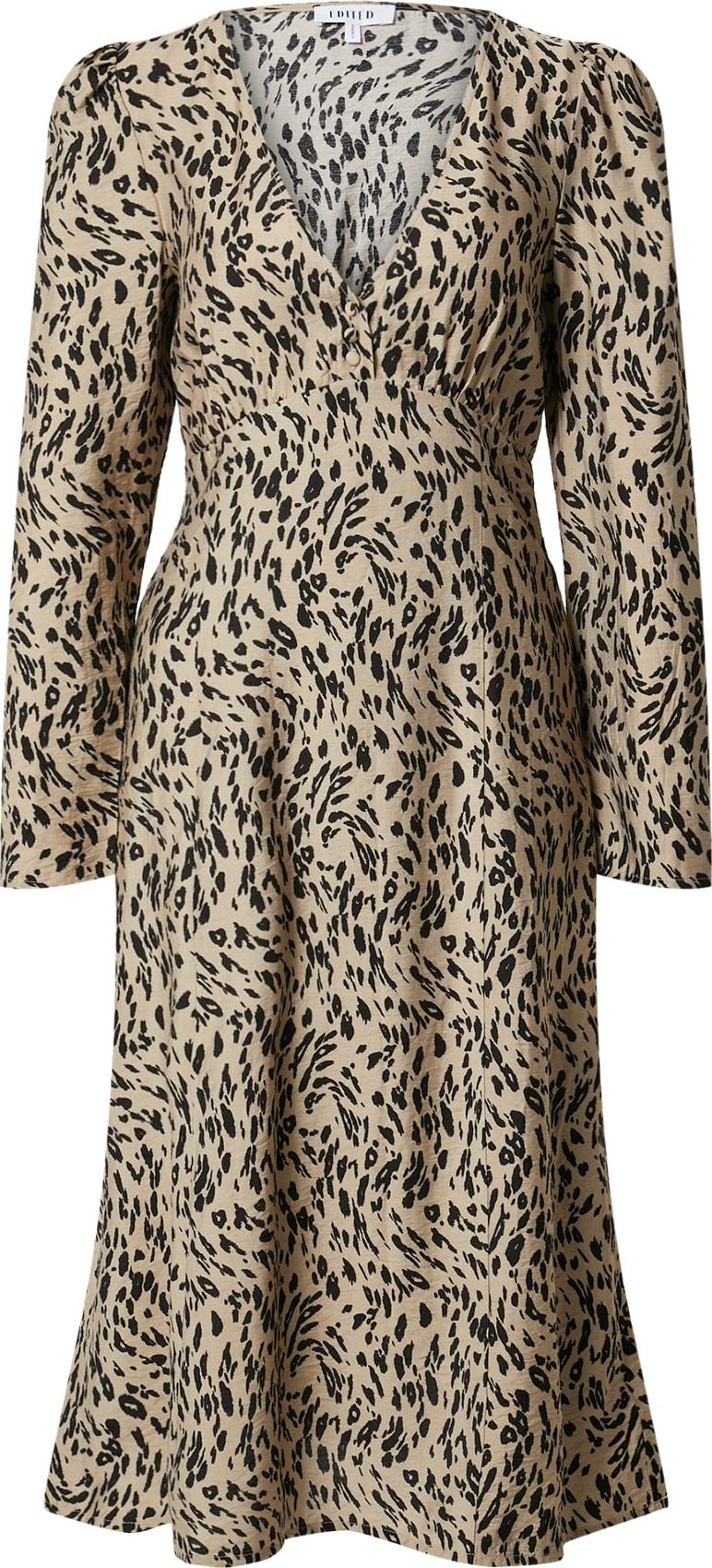 EDITED Šaty 'Fenja' hnědá