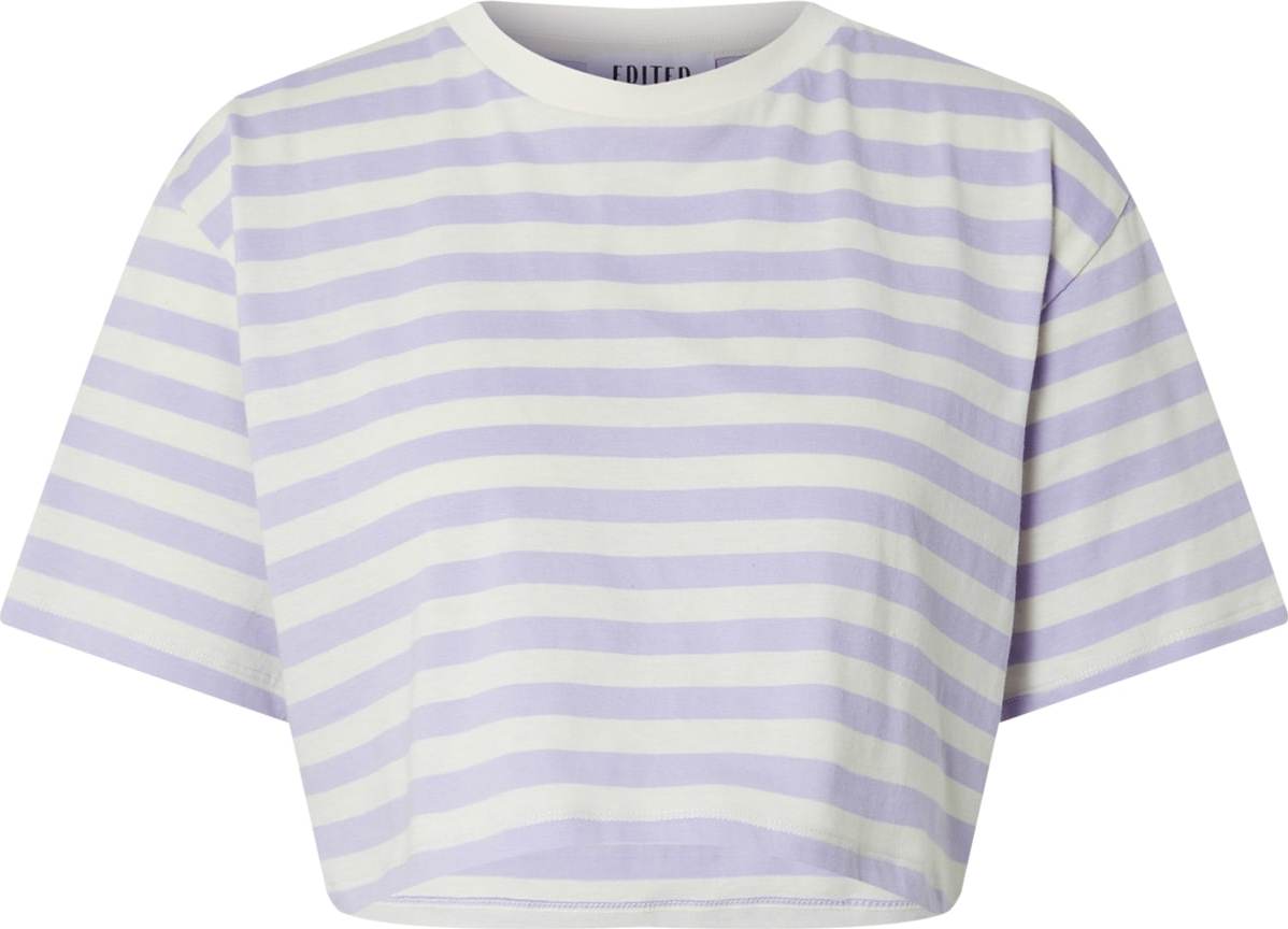 EDITED Tričko 'Devi' fialová / offwhite