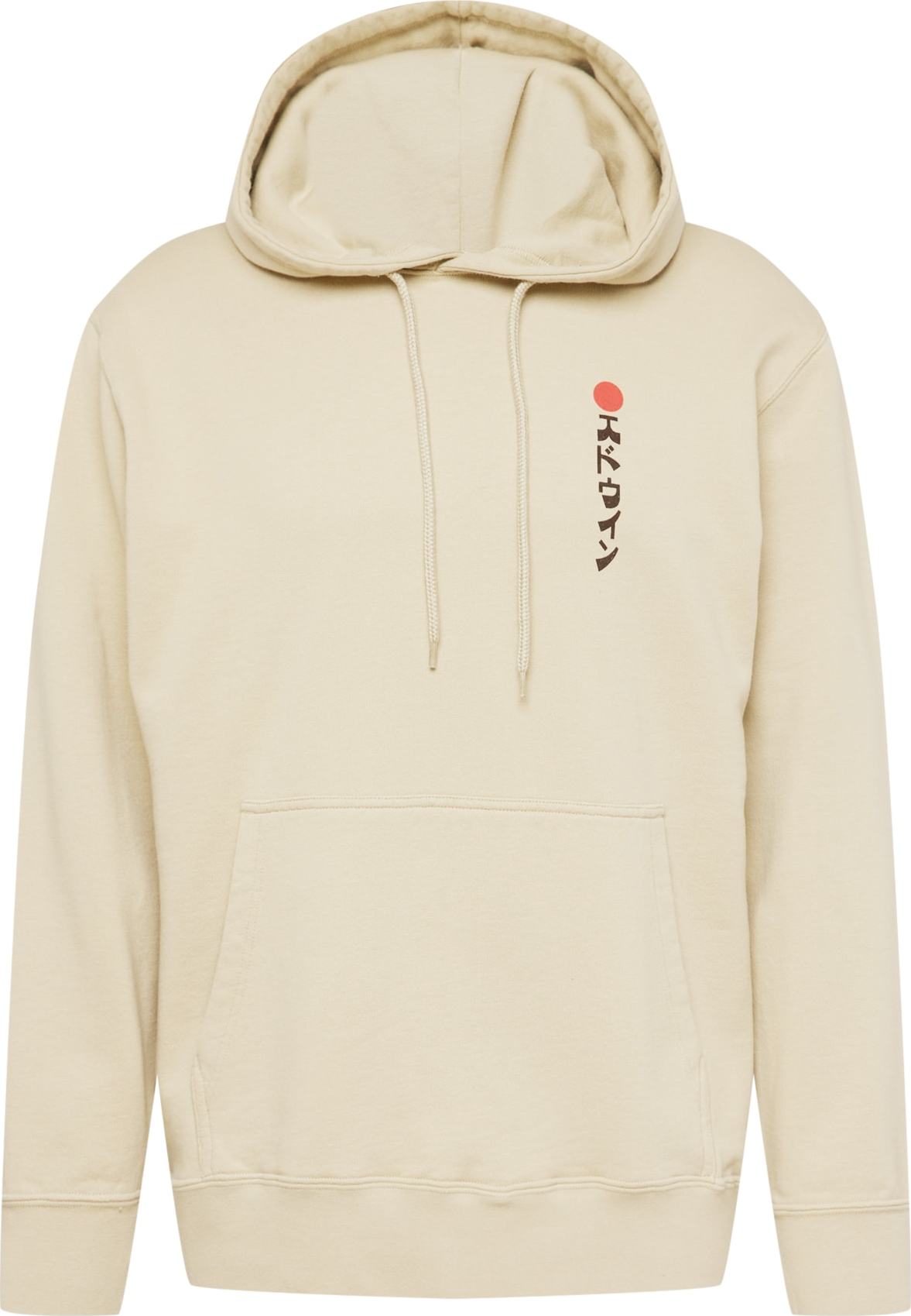 EDWIN Mikina 'Kamifuji' béžová / červená / černá