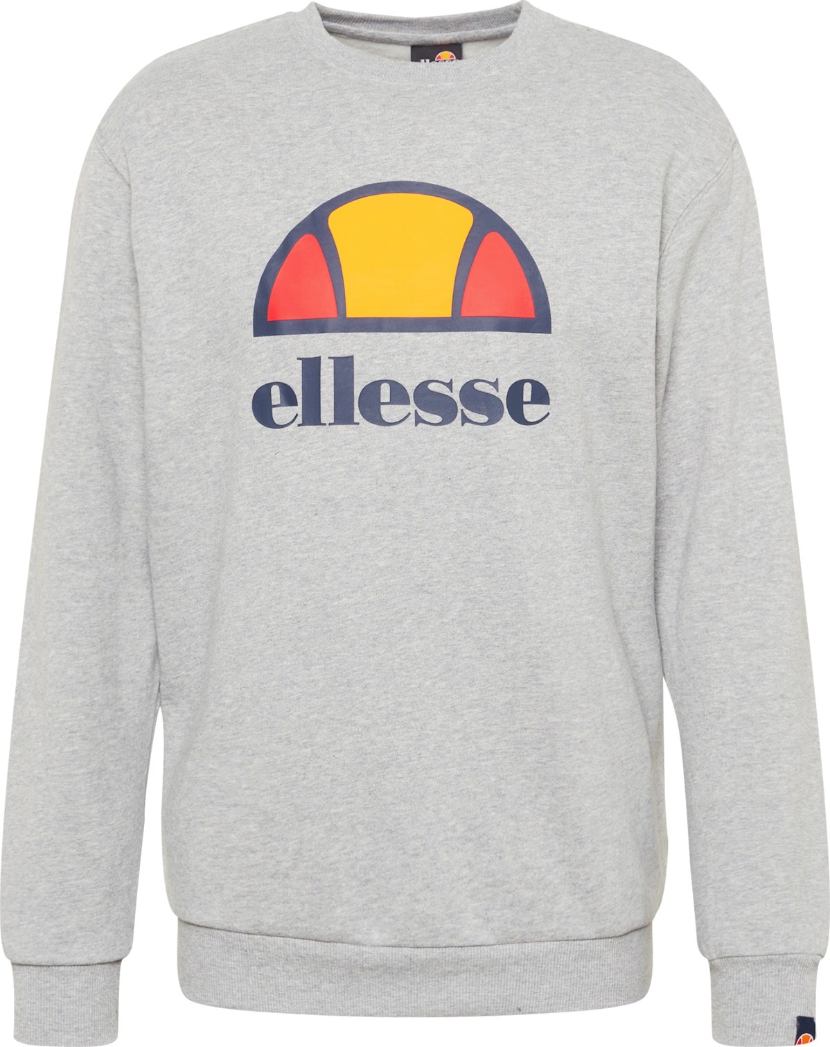 ELLESSE Mikina 'Perc' námořnická modř / šedý melír / oranžová / červená