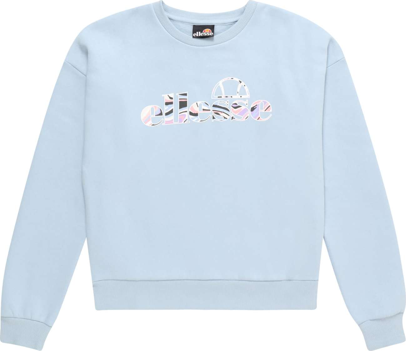 ELLESSE Mikina 'Vaiano' světlemodrá / růžová / černá / bílá