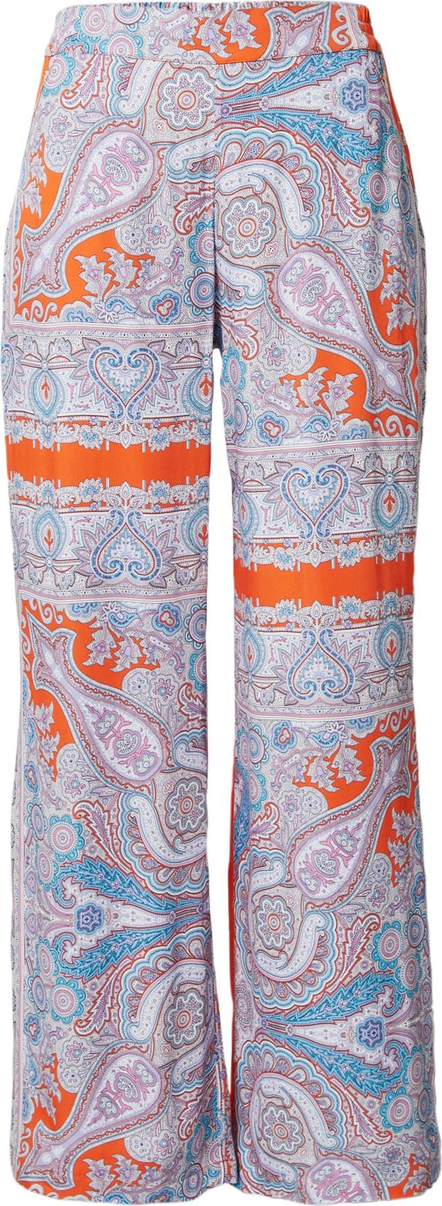 Emily Van Den Bergh Kalhoty světlemodrá / fialová / tmavě oranžová / offwhite