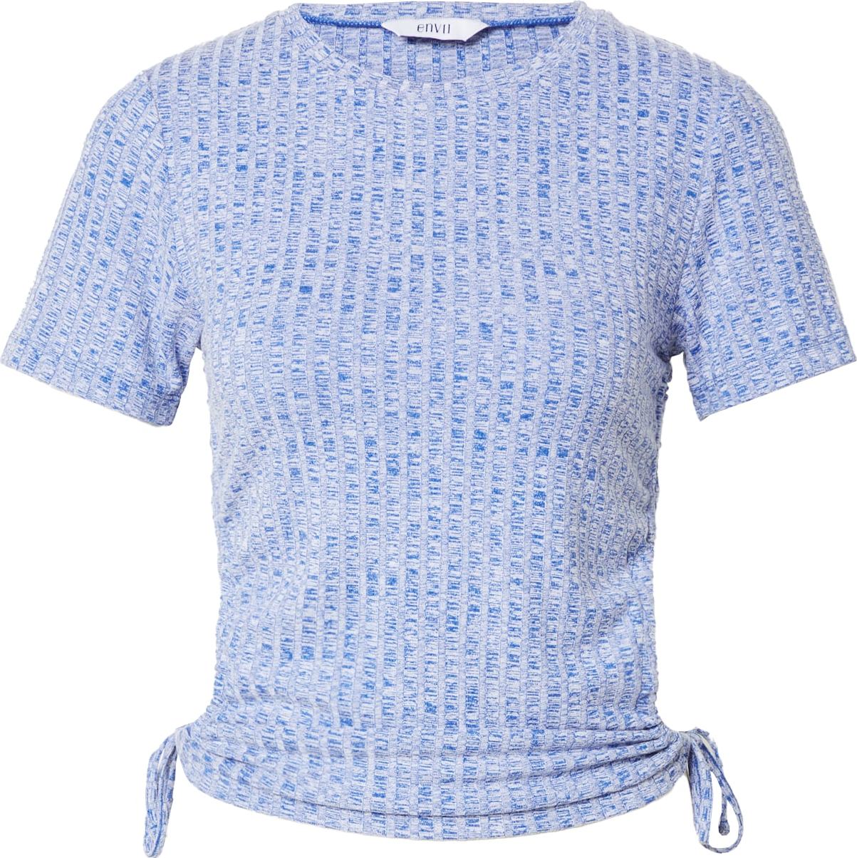 Envii Tričko 'APPLE' modrý melír