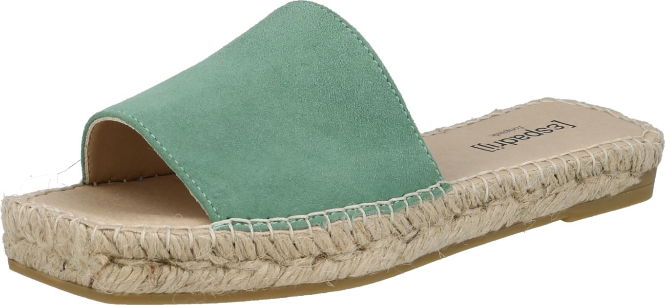 espadrij l´originale Pantofle 'Carré Luxe' mátová