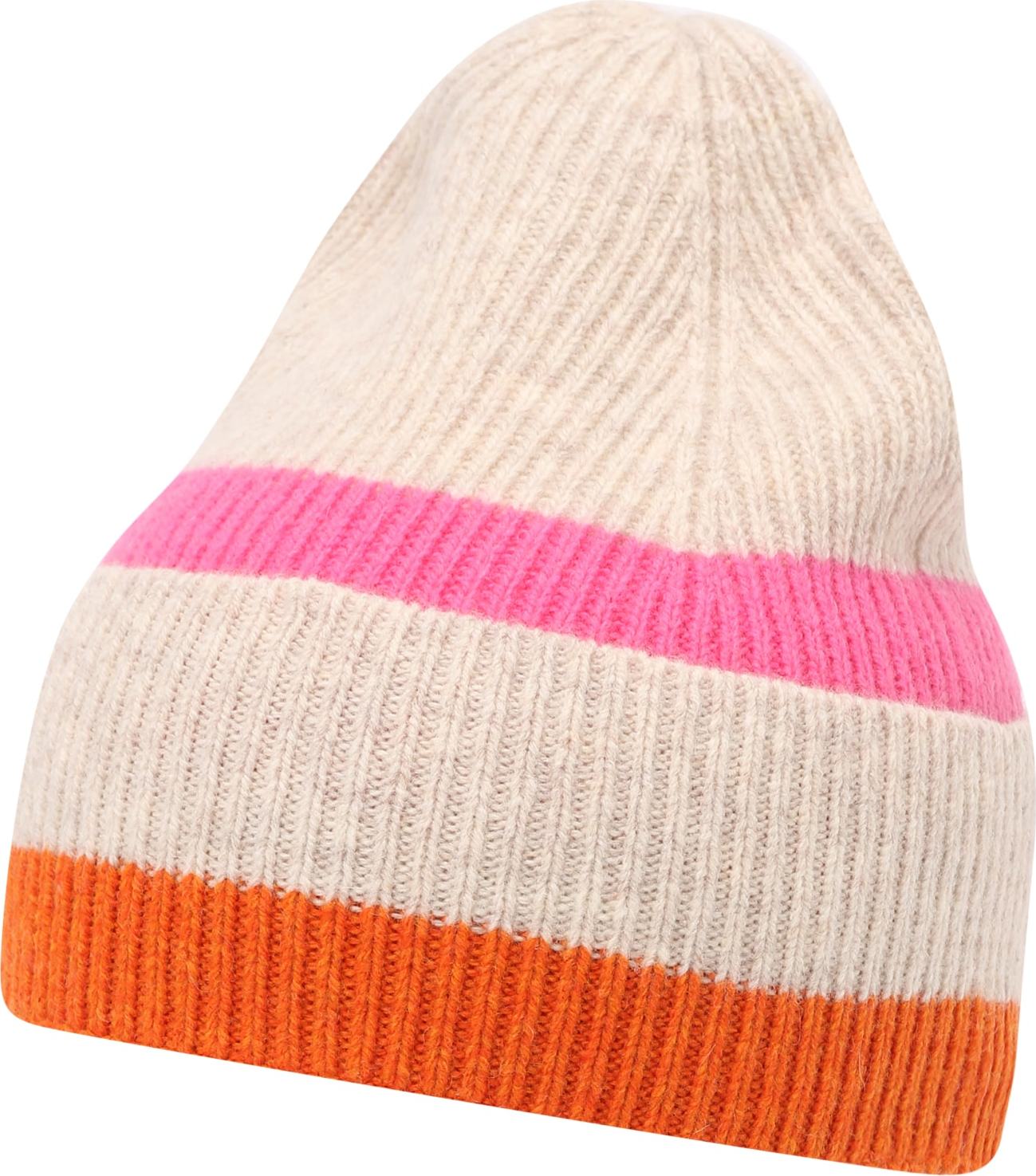 ESPRIT Čepice šedá / oranžová / pink