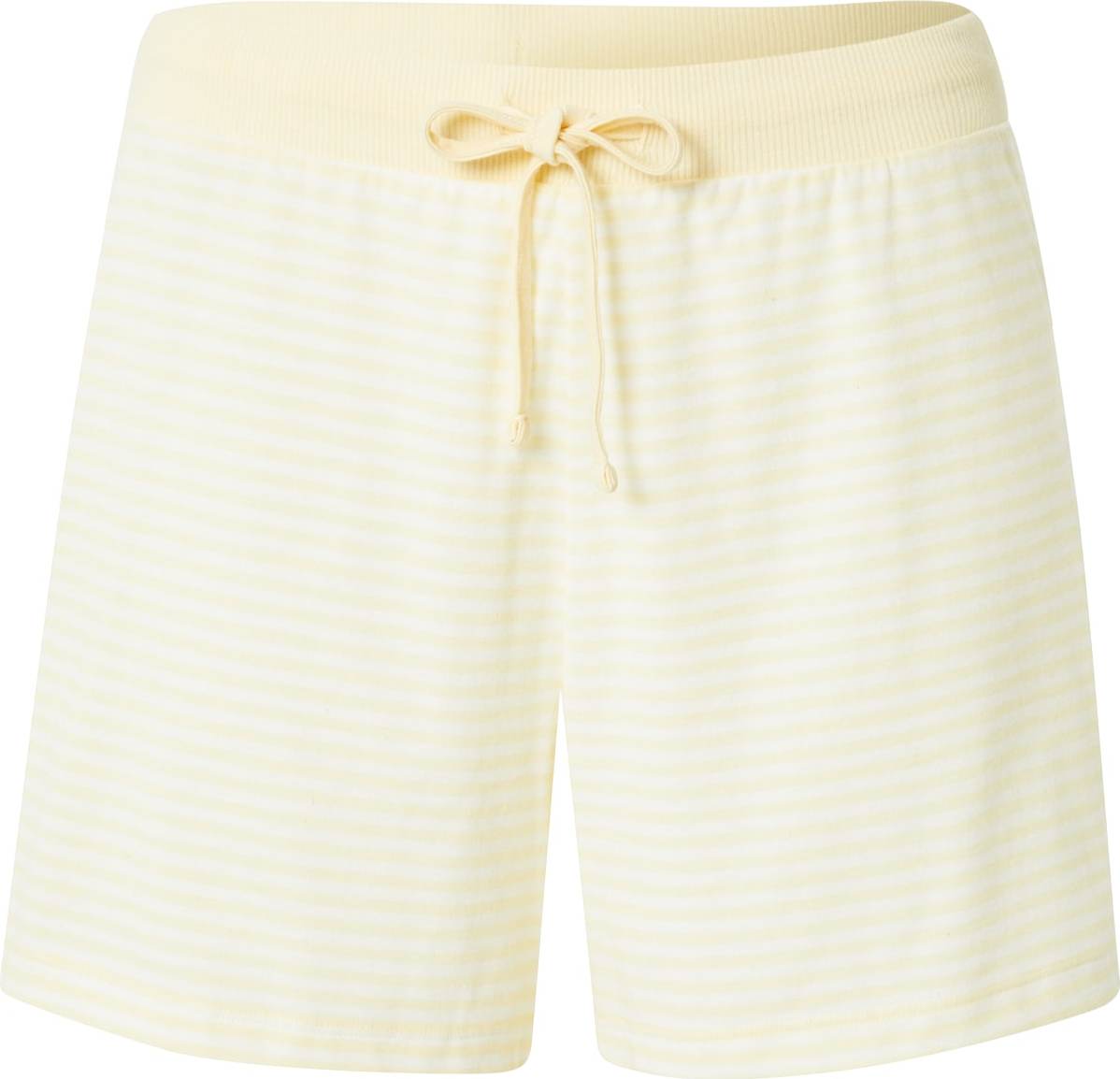 ESPRIT Pyžamové kalhoty pastelově žlutá / bílá