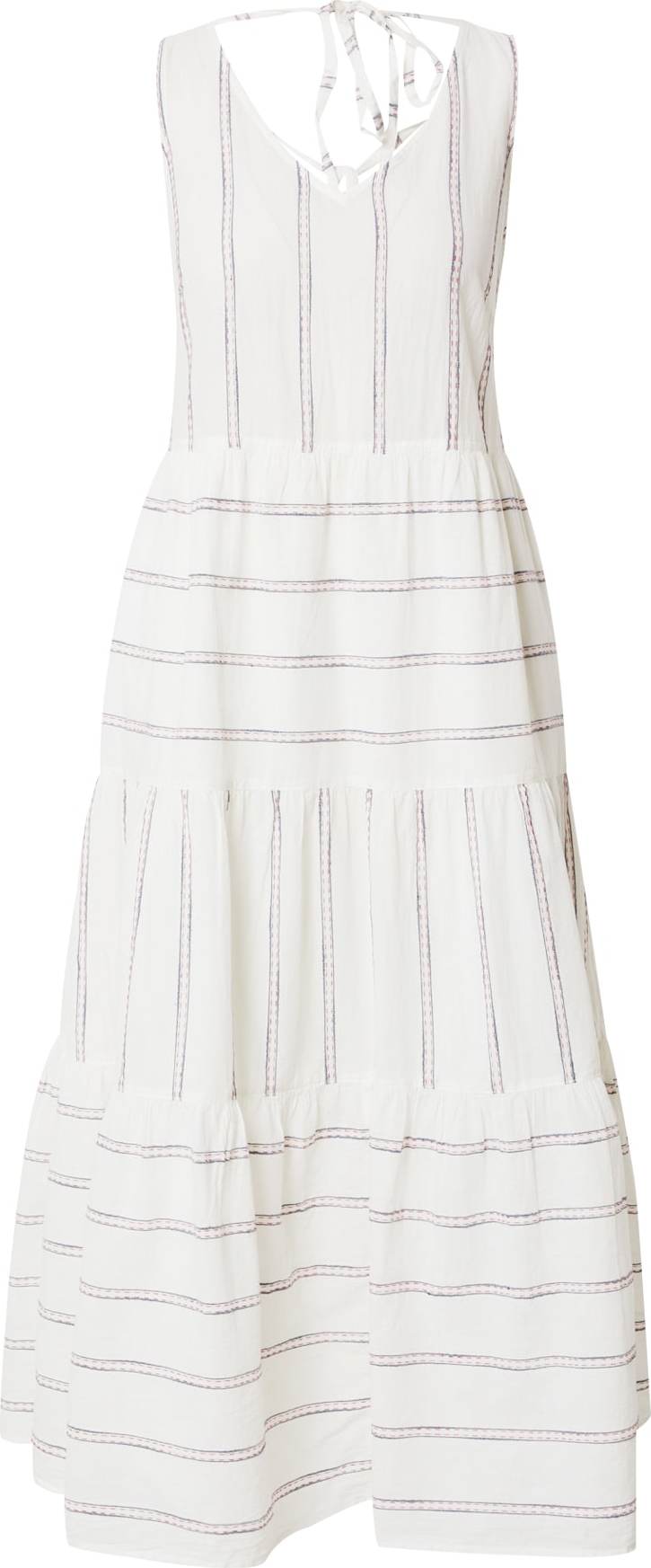 ESPRIT Šaty grafitová / červená / bílá