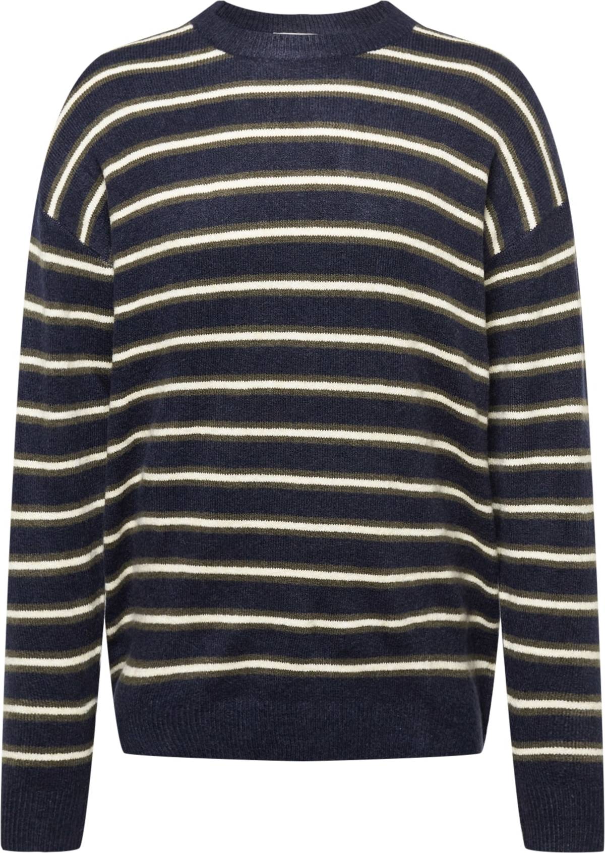 ESPRIT Svetr námořnická modř / olivová / bílá